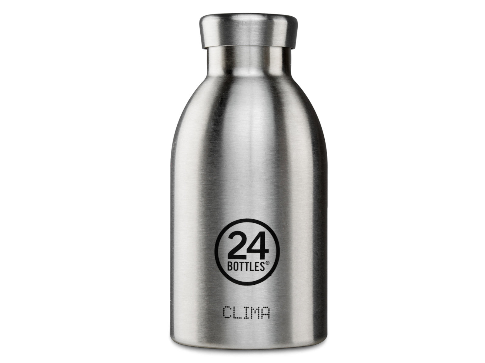 24Bottles Clima Bottle Brushed Steel 330ml