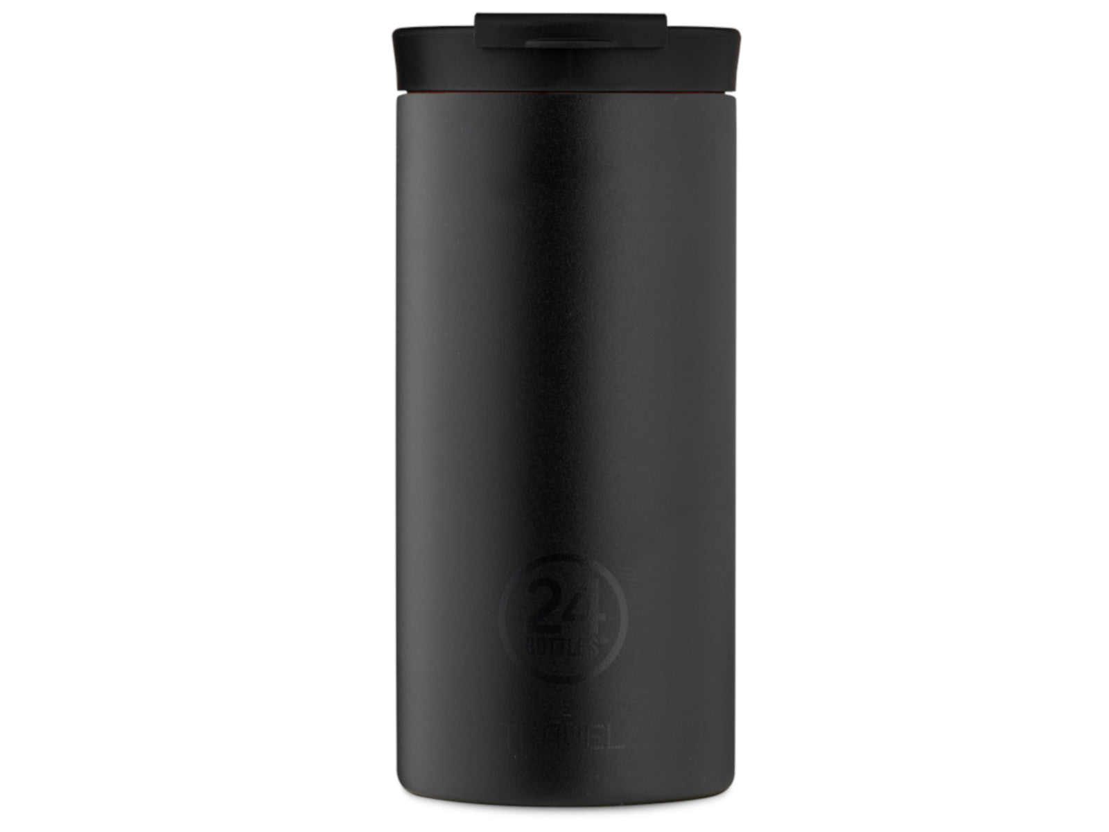 24Bottles Travel Tumbler Stone Tuxedo Black 600ml