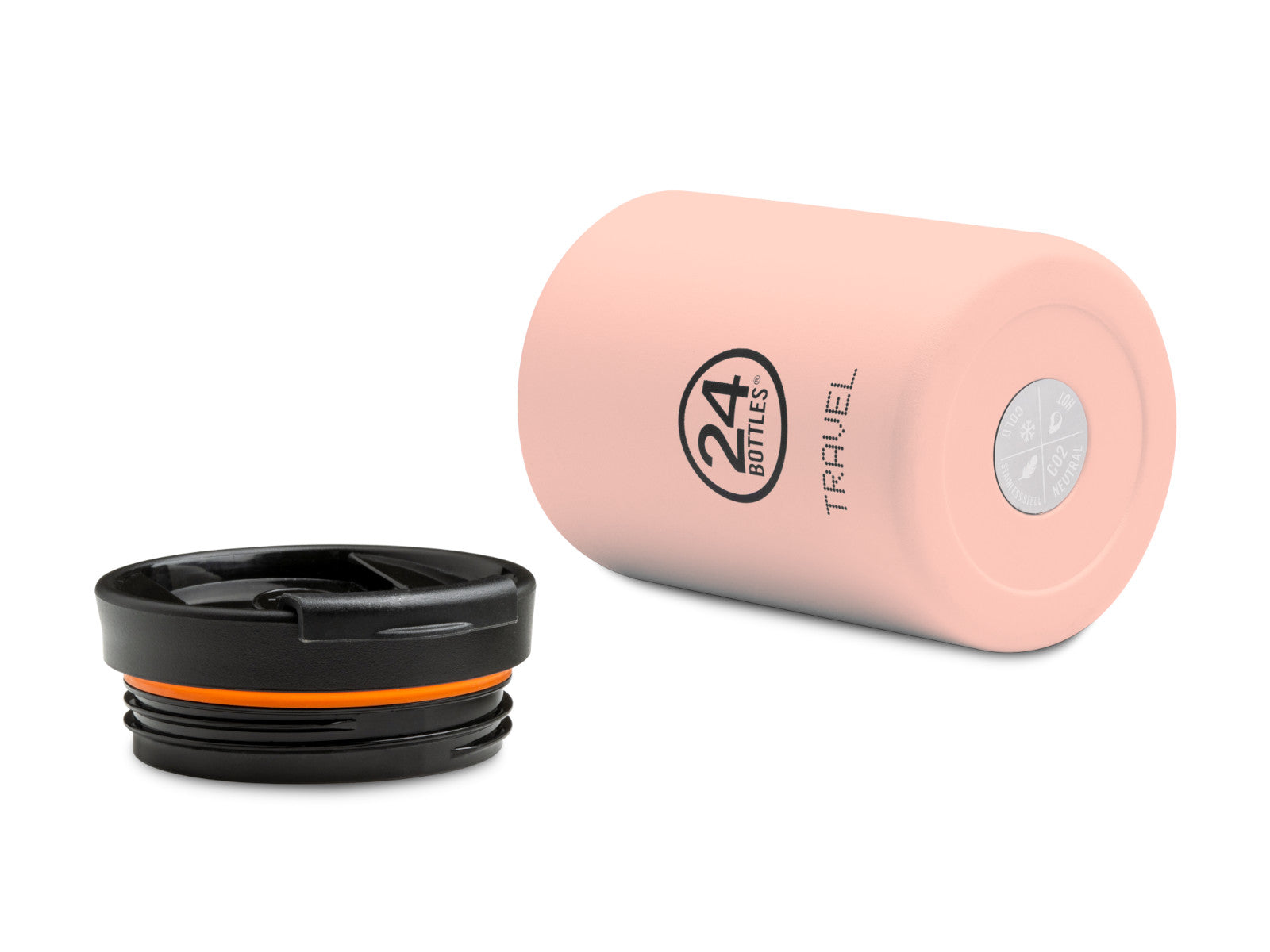 24Bottles Travel Tumbler Stone Dusty Pink 350ml - Produktbild 2