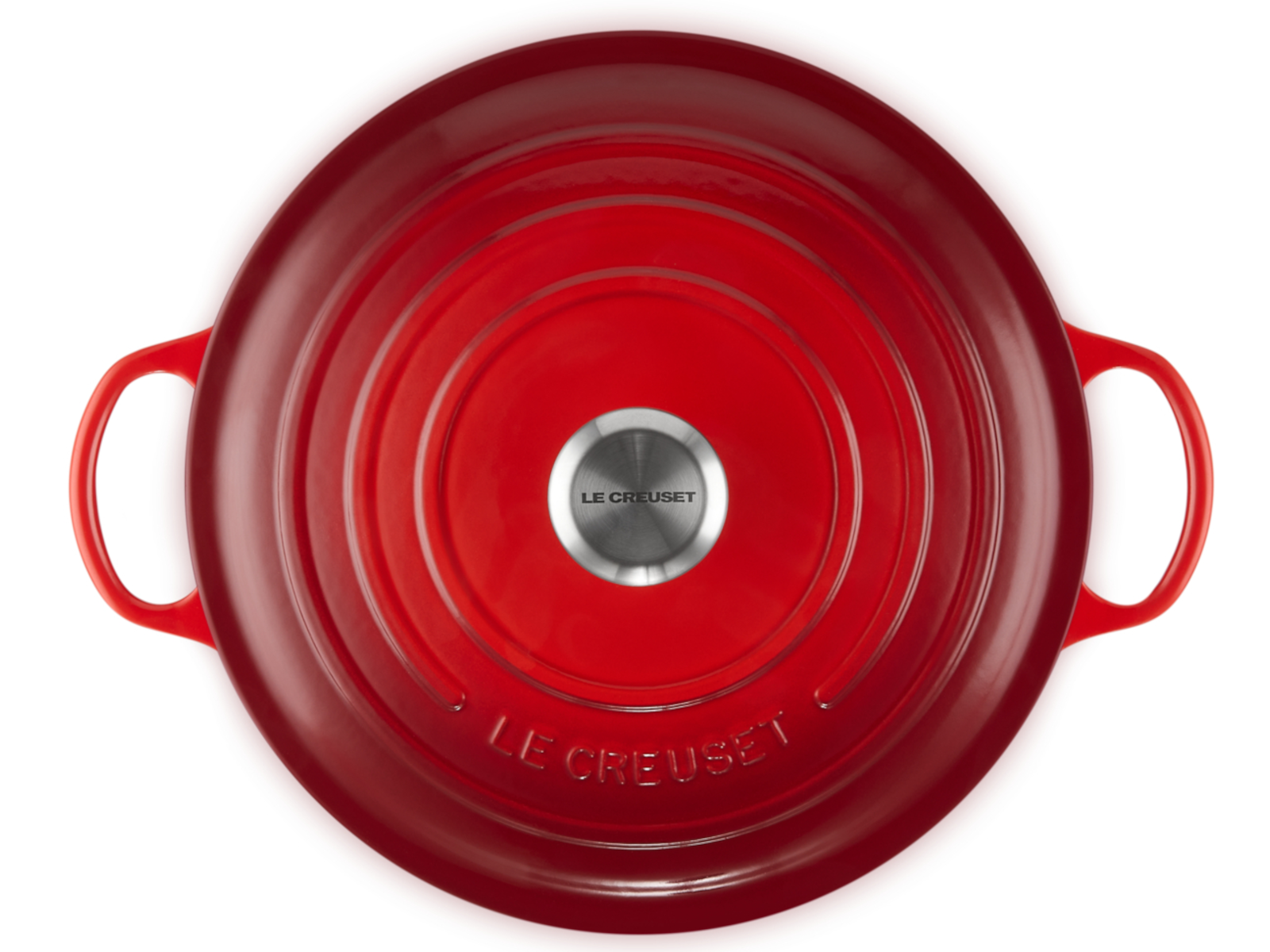 Le Creuset Bräter La Marmite Signature rund kirschrot 28cm - Produktbild 4