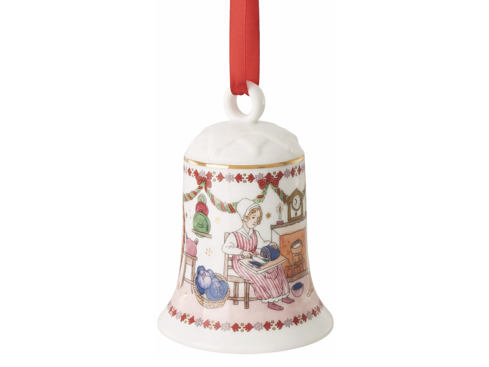Hutschenreuther 2026 Weihnachtsschmaus Porzellanglocke 12cm - Produktbild 1