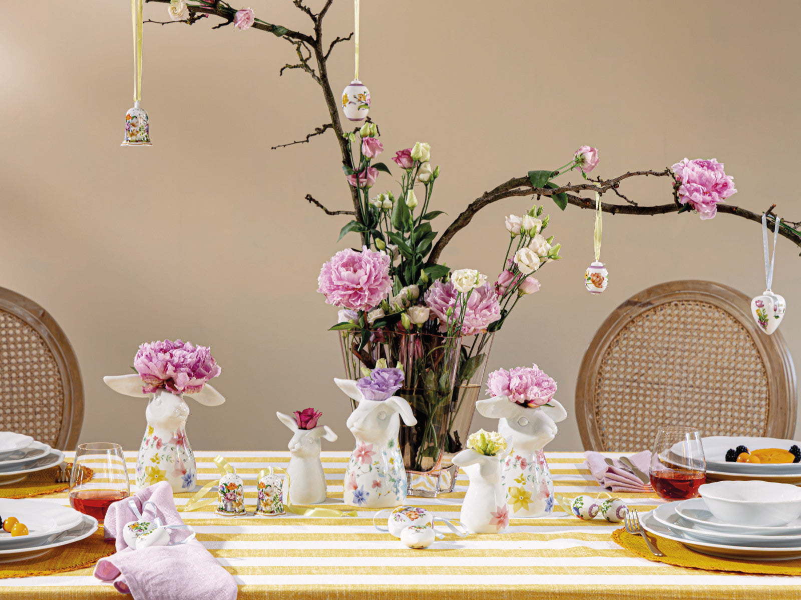 Hutschenreuther Frühlingsgrüsse Blumenwiese Hasen-Vase 11cm - Produktbild 7