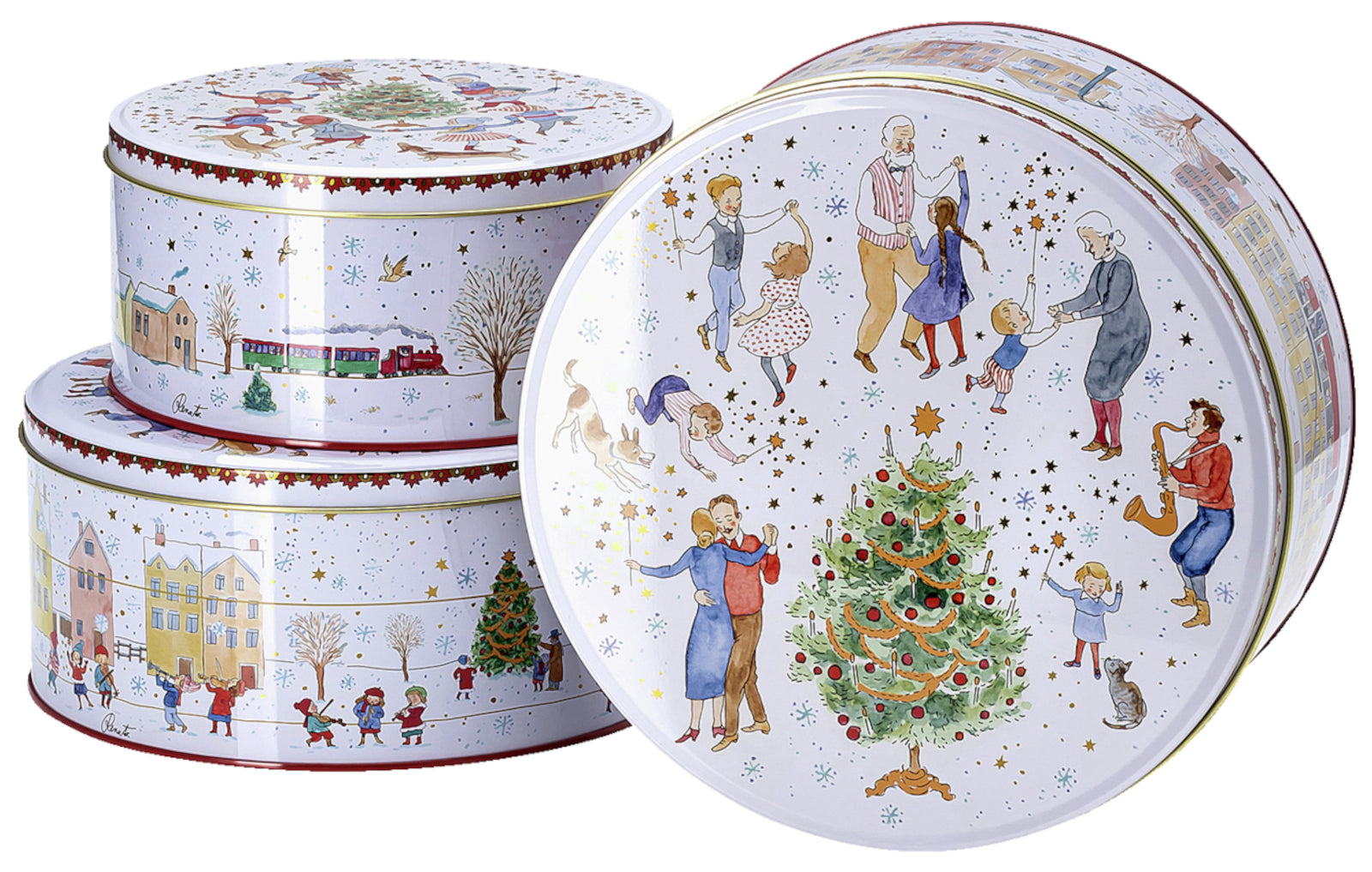 Hutschenreuther Sammelkollektion 2023 Weihnachtsklänge Plätzchendosen Set3