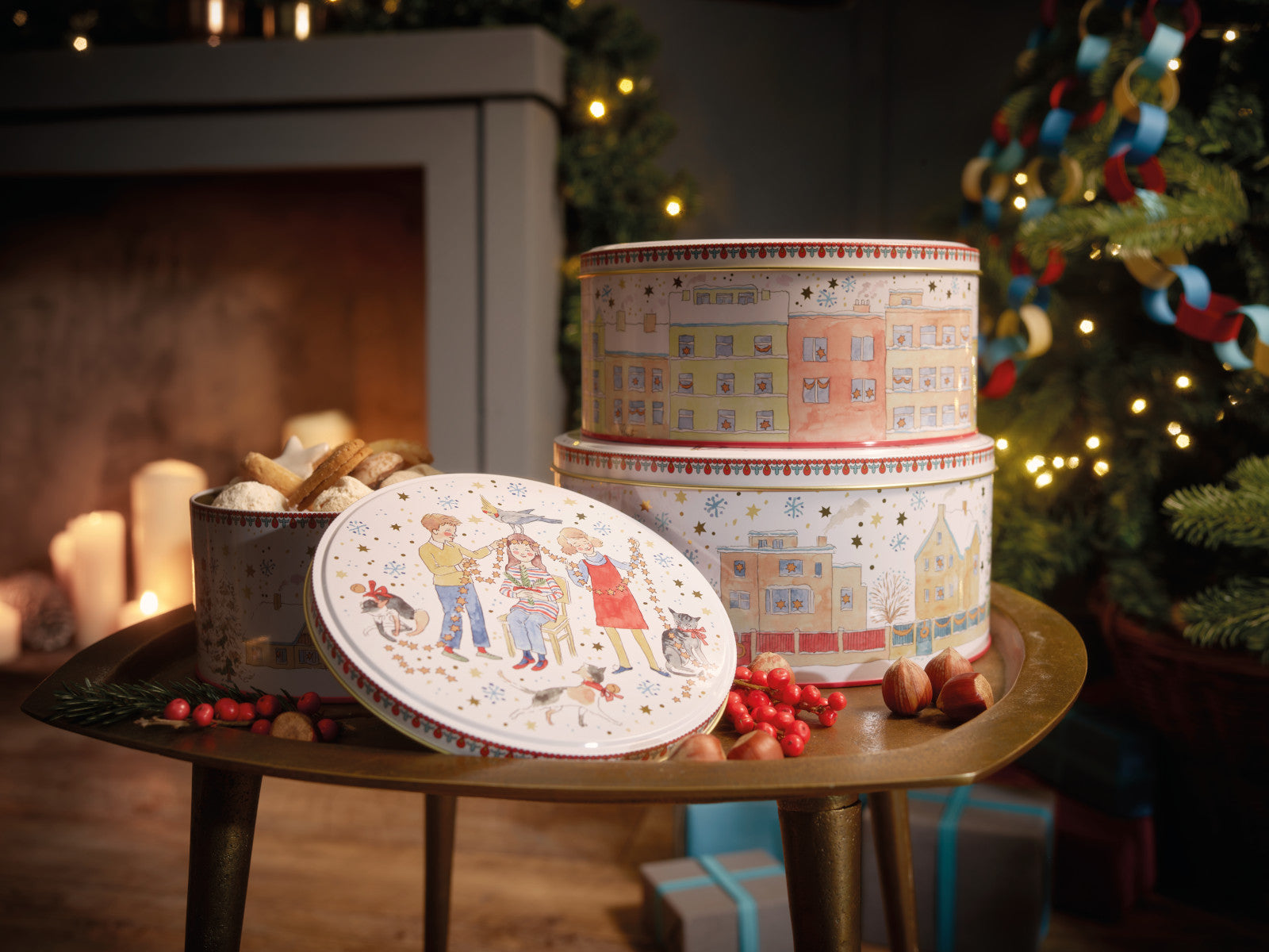 Hutschenreuther Sammelkollektion 2024 Weihnachtsleuchten Plätzchendosen Set3 - Produktbild 2