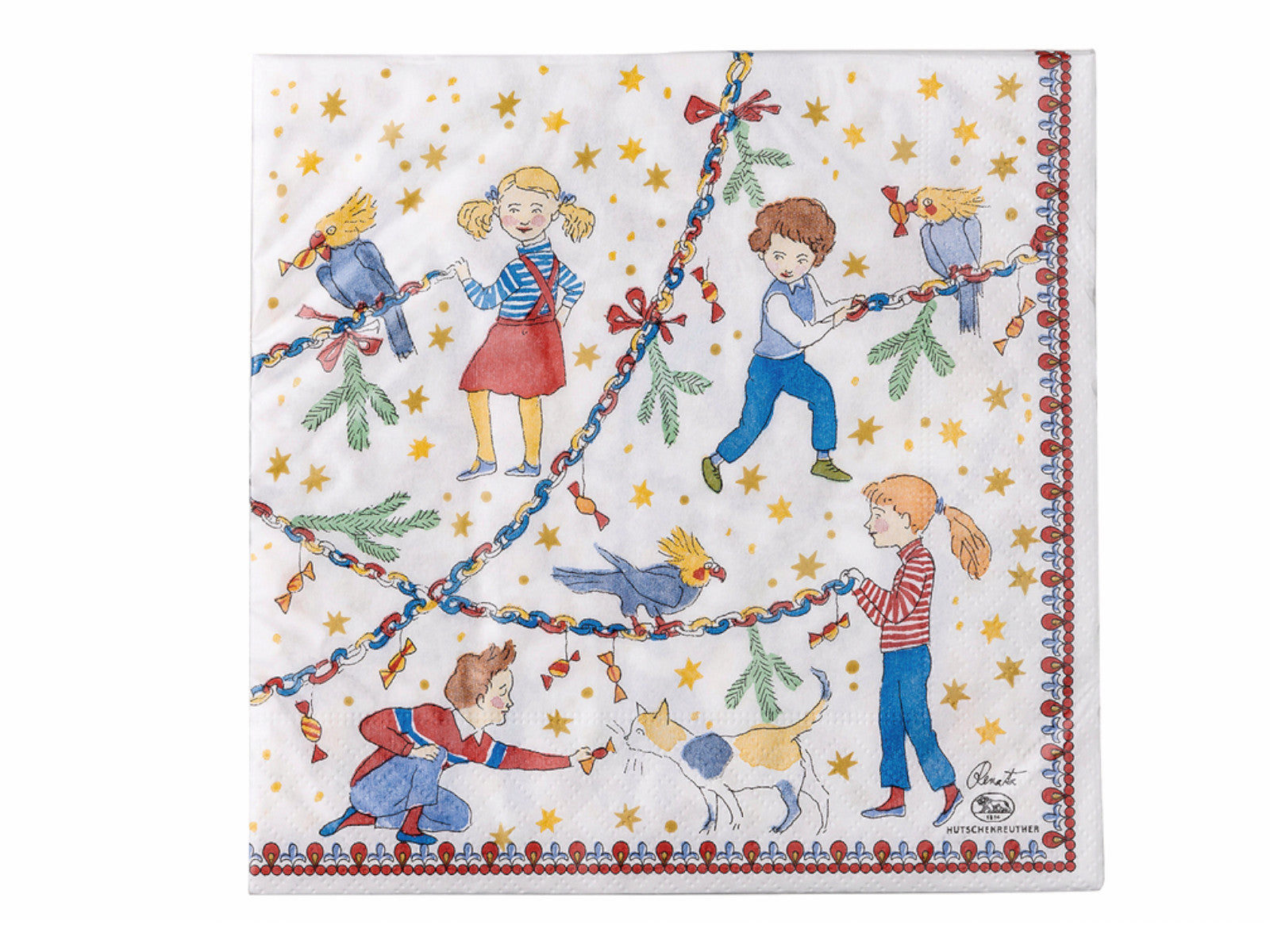 Hutschenreuther Sammelkollektion 2024 Weihnachtsleuchten Servietten 33x33cm - Produktbild 2
