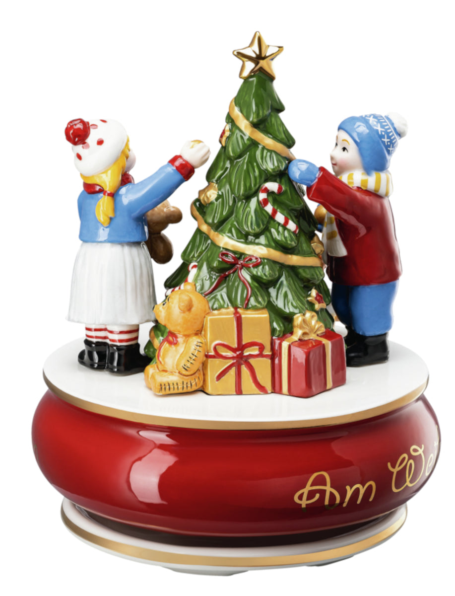 Hutschenreuther Sammelserie 2023 Am Weihnachtsbaum Spieluhr - Produktbild 4