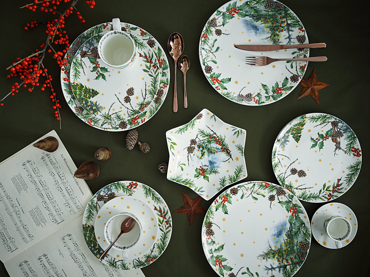 Hutschenreuther Sammelserie 2023 Am Weihnachtsbaum Plätzchenteller 28cm - Produktbild 2