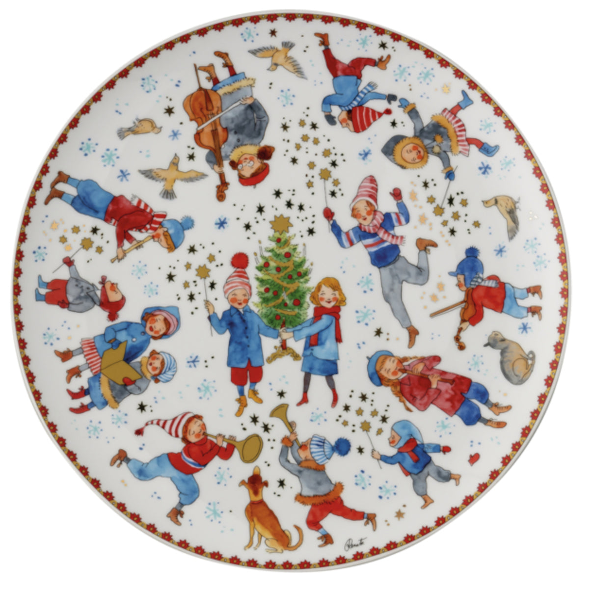 Hutschenreuther Sammelkollektion 2023 Weihnachtsklänge Plätzchenteller 28cm