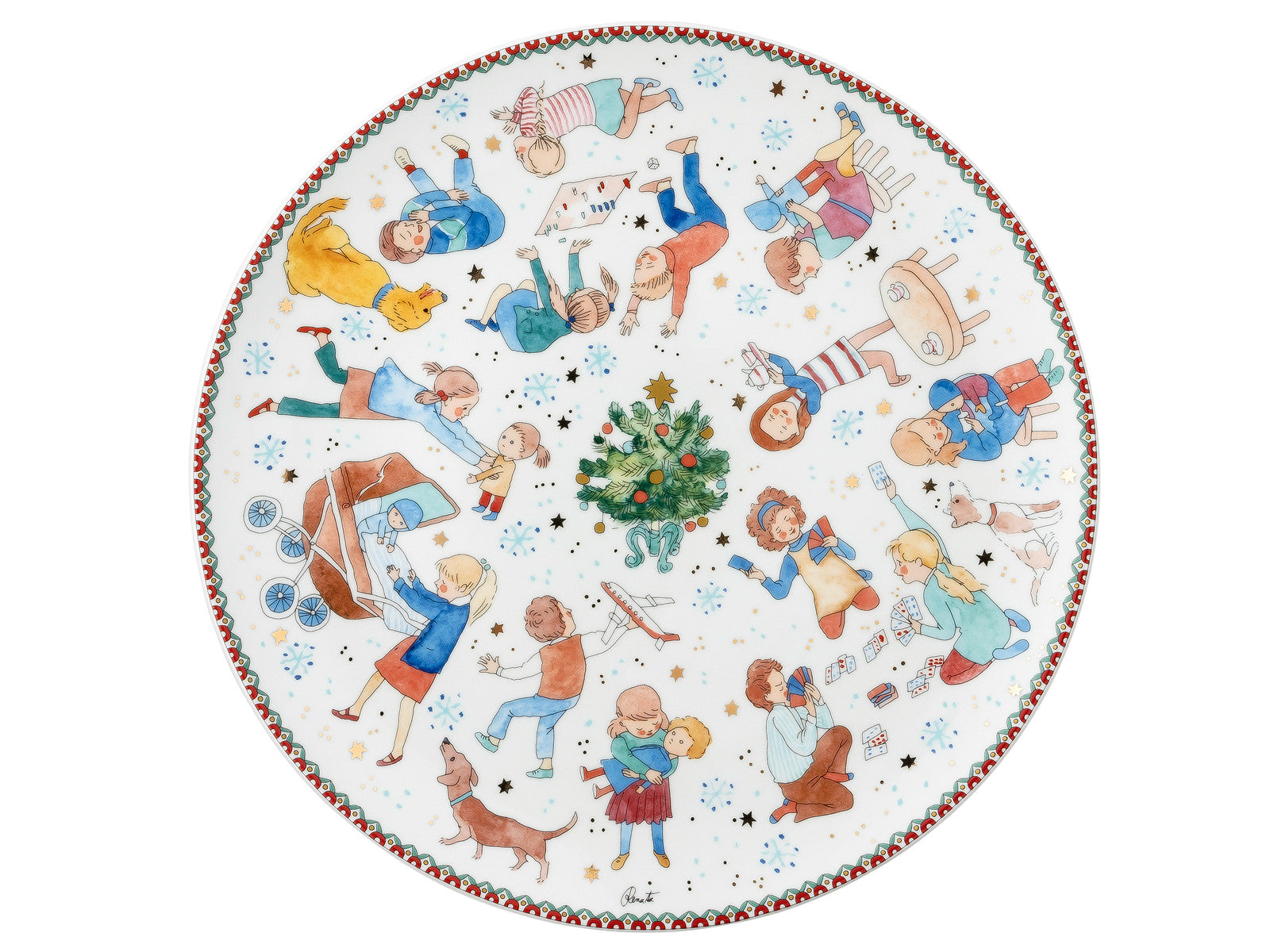 Hutschenreuther Sammelkollektion 2025 Weihnachtsspiele Plätzchenteller 28cm