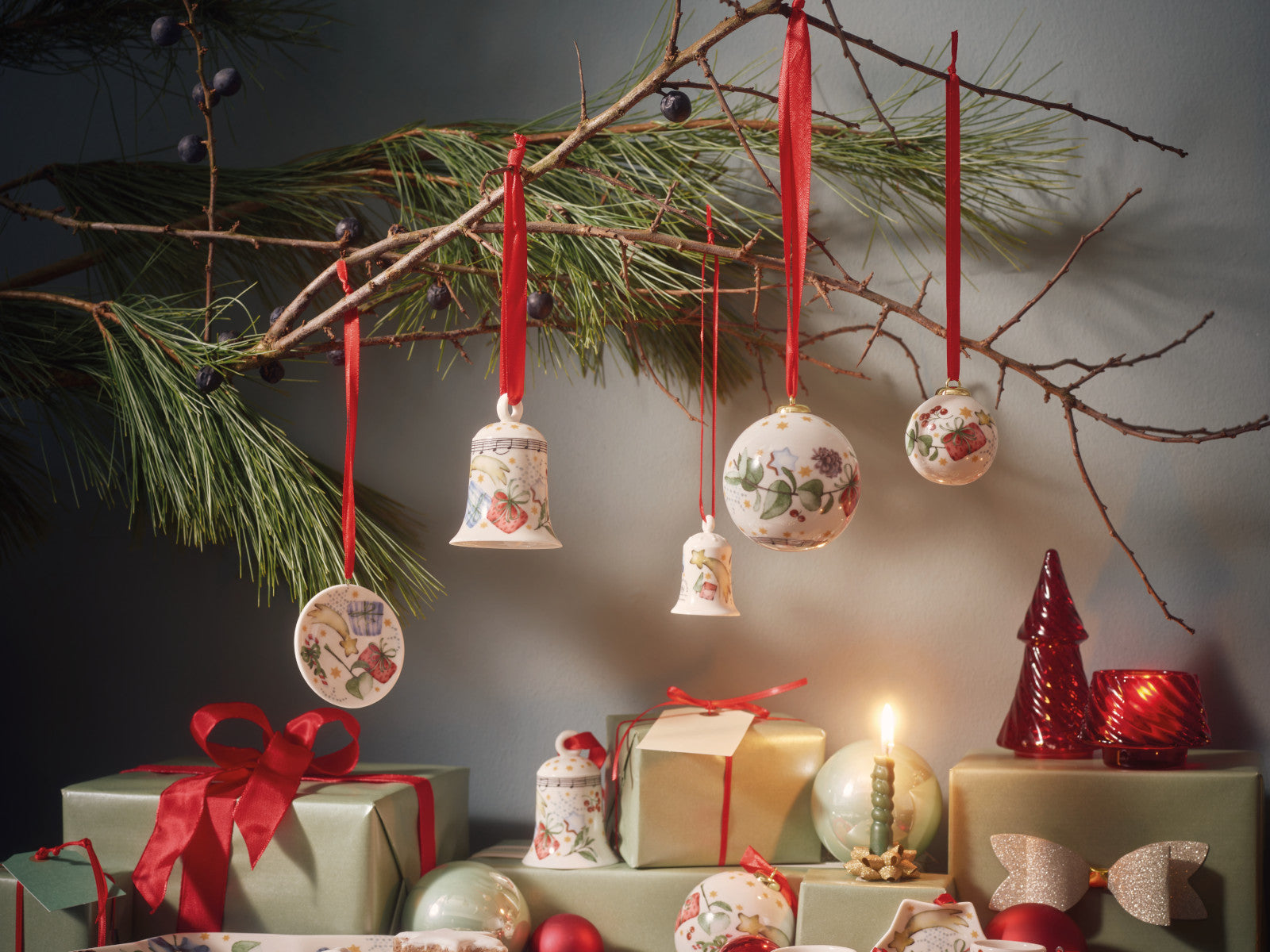 Hutschenreuther Christmas Love Glas rot Baum/Figur - Produktbild 3