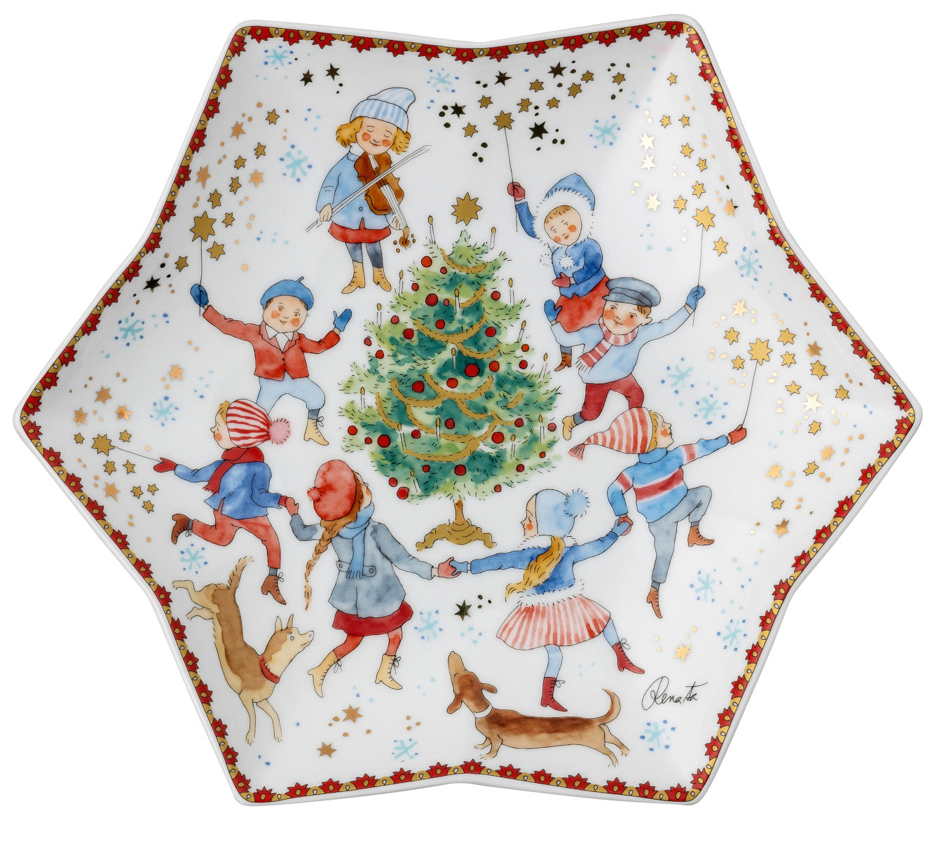 Hutschenreuther Sammelkollektion 2023 Weihnachtsklänge Sternschale 24cm