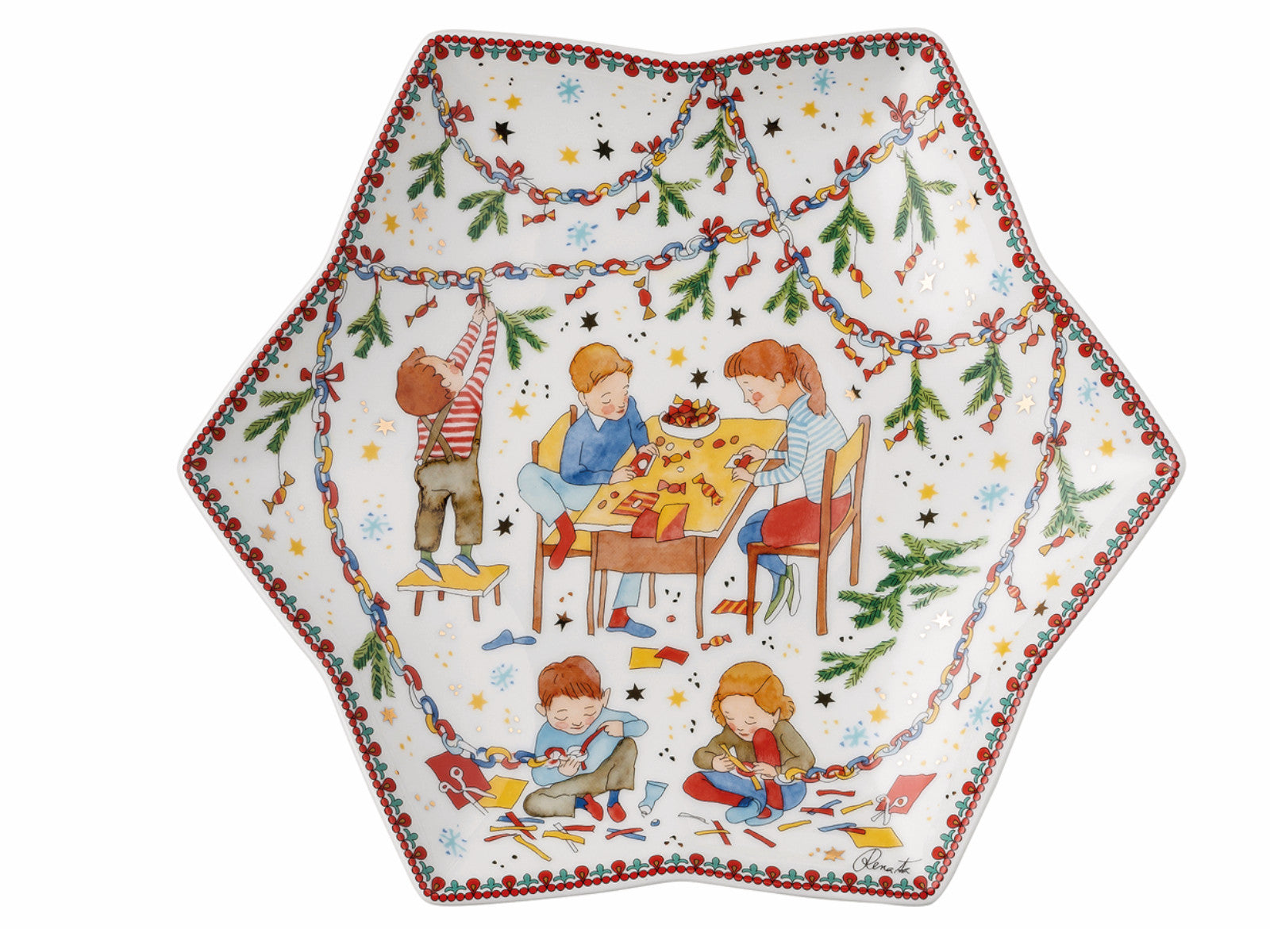 Hutschenreuther Sammelkollektion 2024 Weihnachtsleuchten Sternschale 24cm