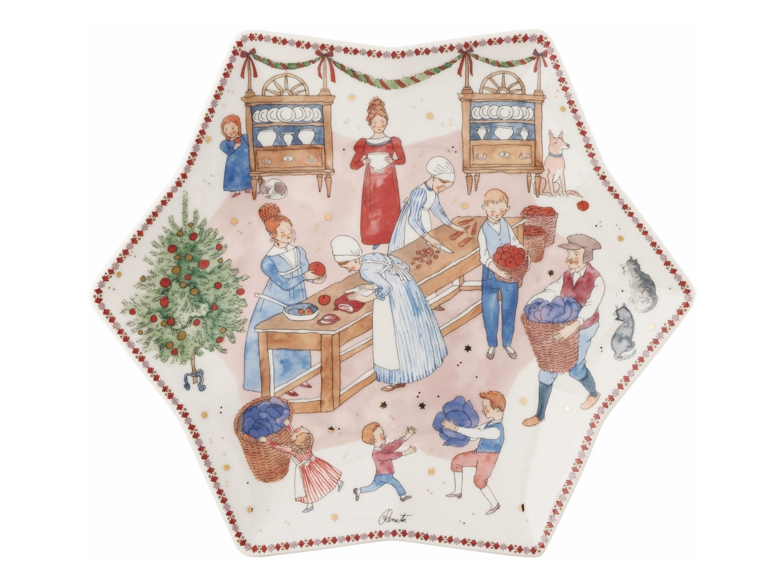 Hutschenreuther 2026 Weihnachtsschmaus Sternschale 34cm