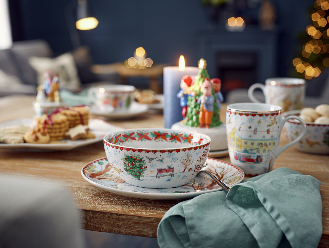 Hutschenreuther Sammelkollektion 2023 Weihnachtsklänge Sternschale 34cm - Produktbild 3