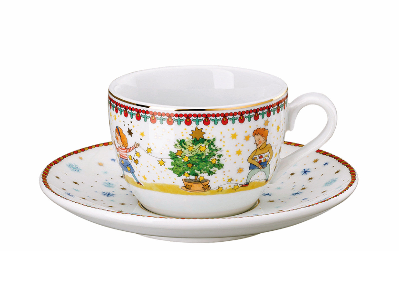 Hutschenreuther Sammelkollektion 2024 Weihnachtsleuchten Cappuccinotasse 2tlg