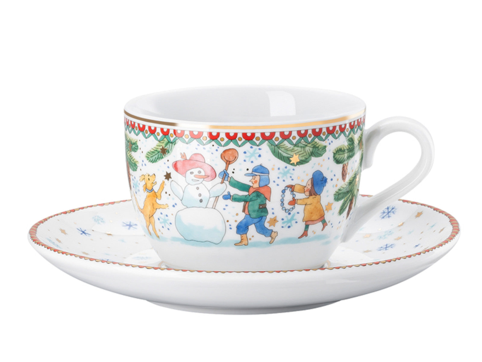 Hutschenreuther Sammelserie 2025 Weihnachtsspiele Cappuccinotasse 2tlg