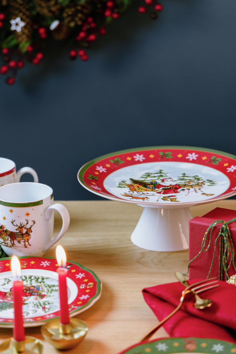 Hutschenreuther Happy Wintertime Tortenplatte auf Fuß groß - Produktbild 3