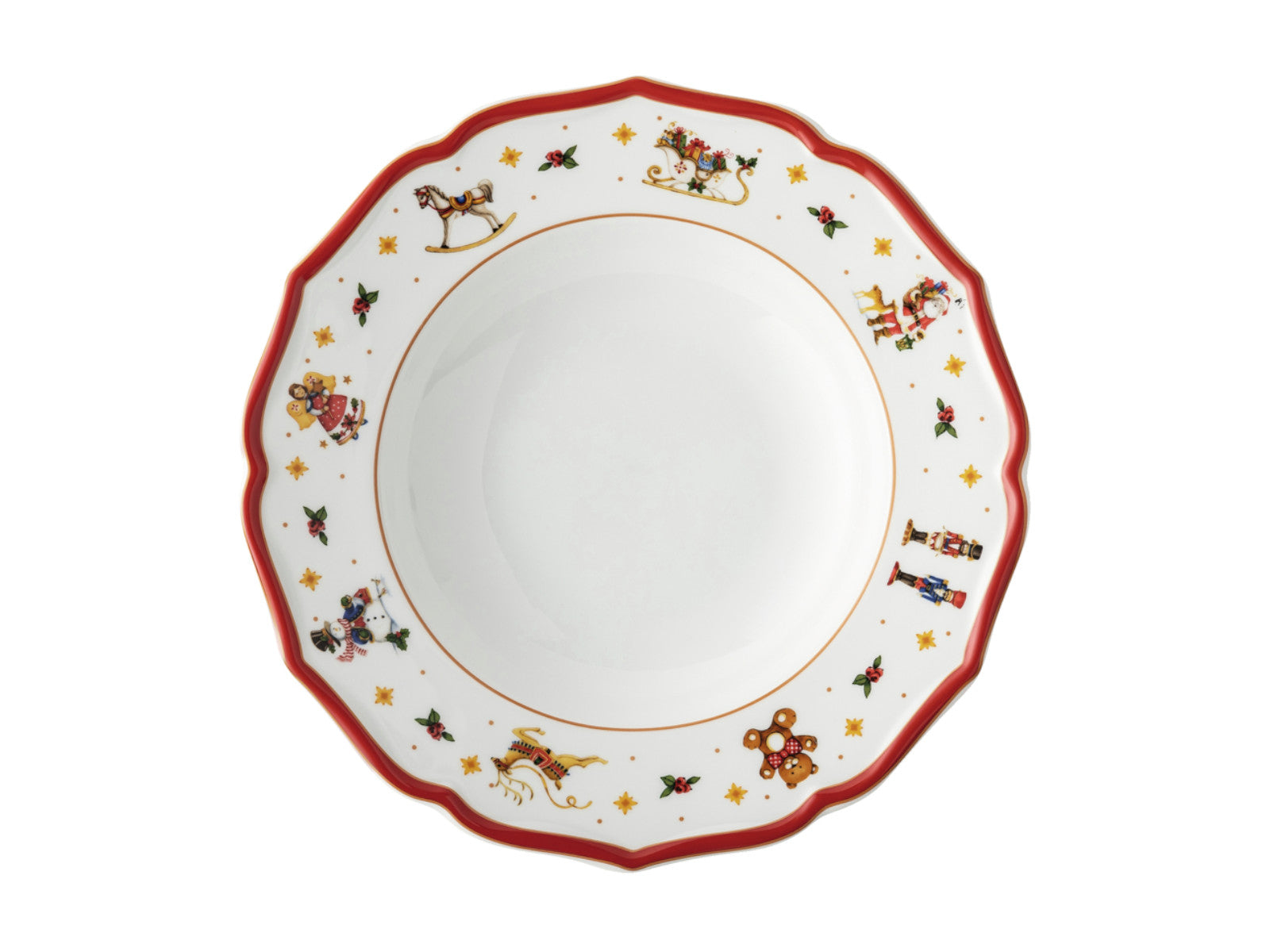Hutschenreuther Happy Wintertime Red Teller tief 23cm