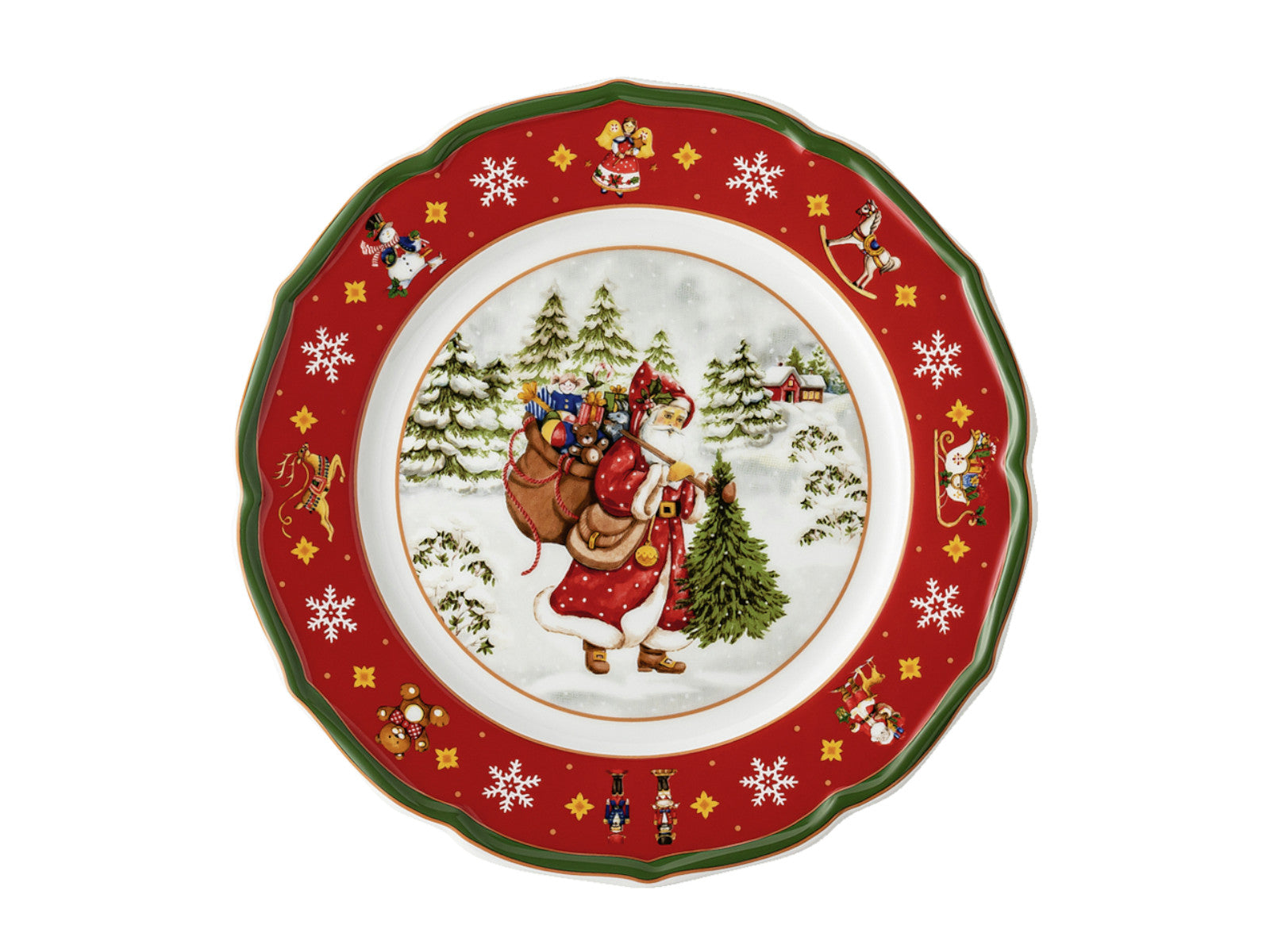 Hutschenreuther Happy Wintertime Red Teller flach 22cm