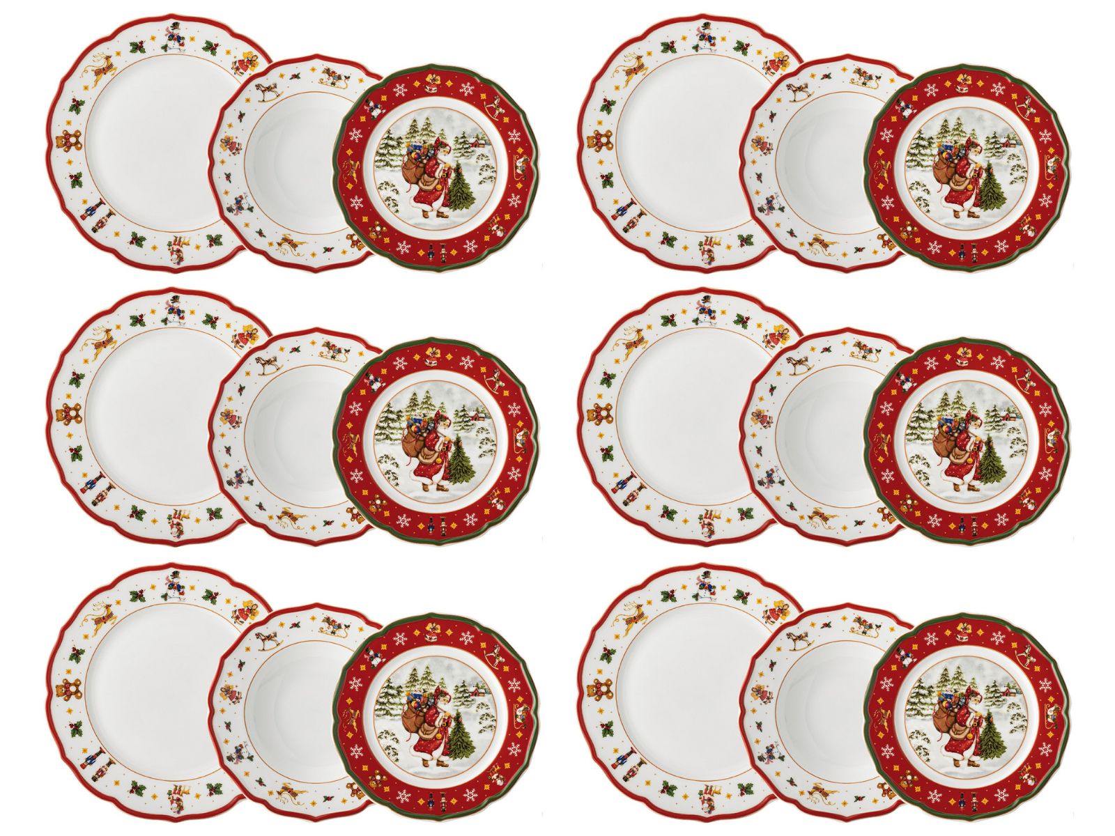 Hutschenreuther Happy Wintertime Red Set 18tlg