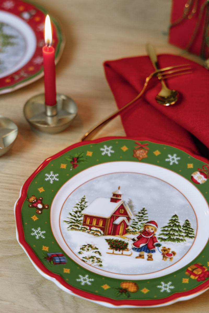 Hutschenreuther Happy Wintertime Green Teller flach 22cm - Produktbild 2