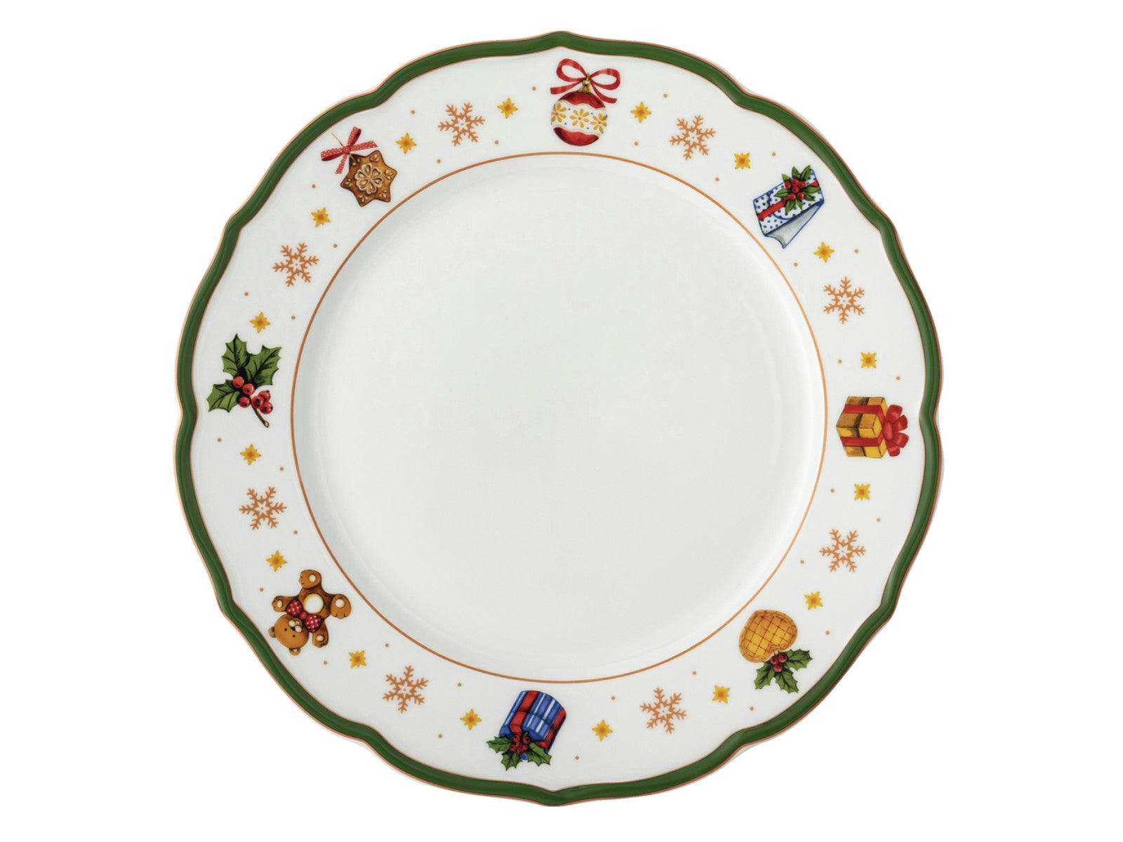 Hutschenreuther Happy Wintertime Green Teller flach 27cm