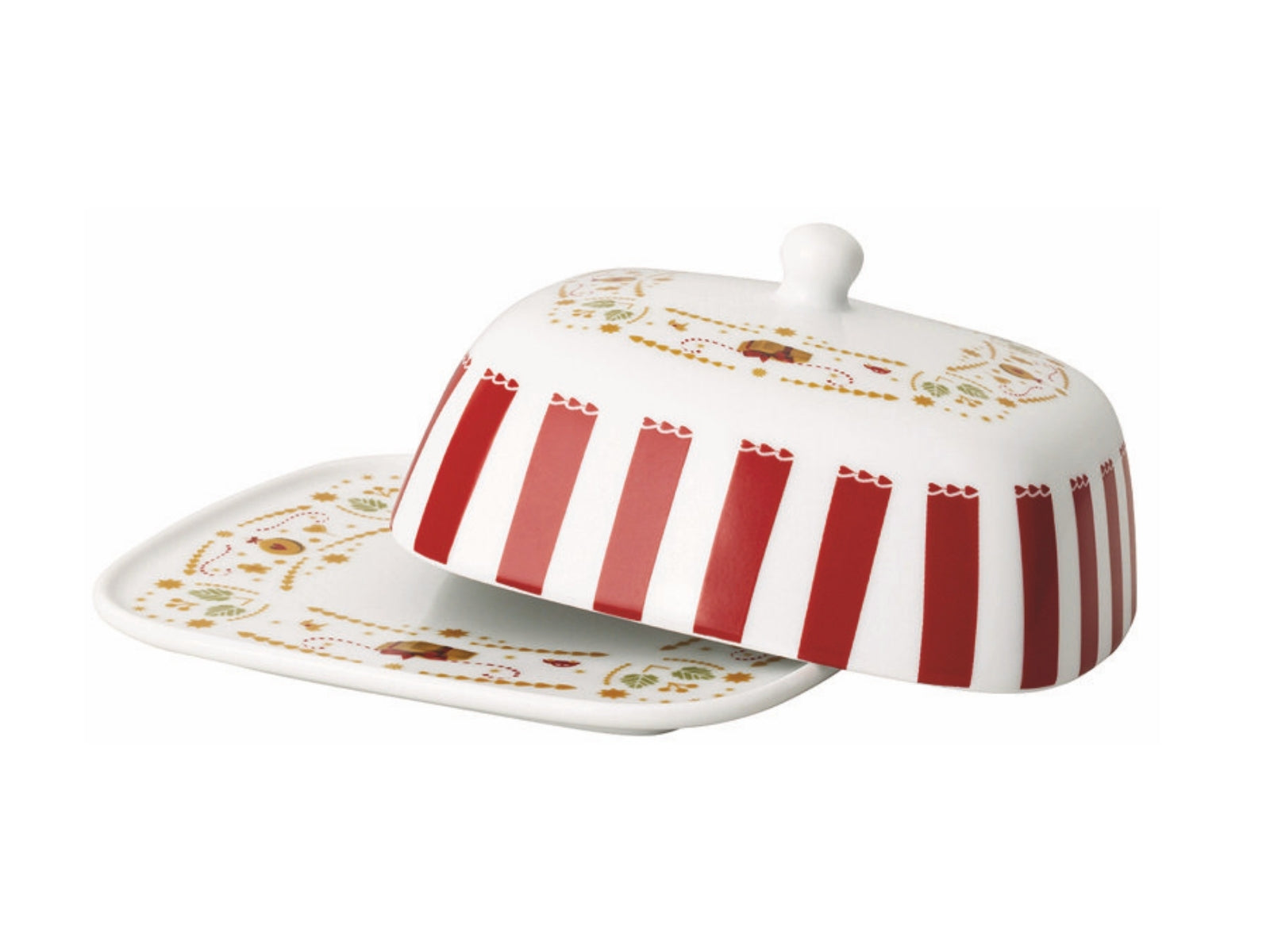 Hutschenreuther Christmas Love Butterdose rot 15,3cm - Produktbild 2