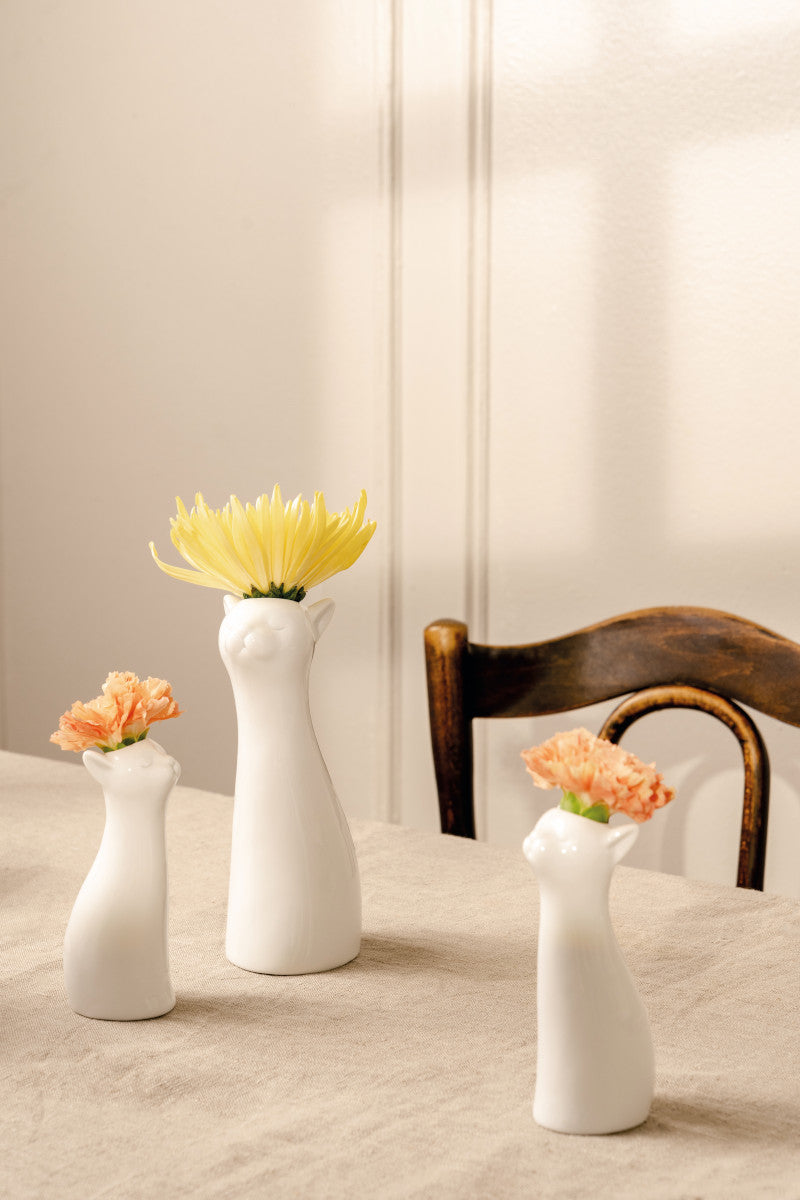 Hutschenreuther Katzen-Vase Weiss Vase 14 cm - Produktbild 7