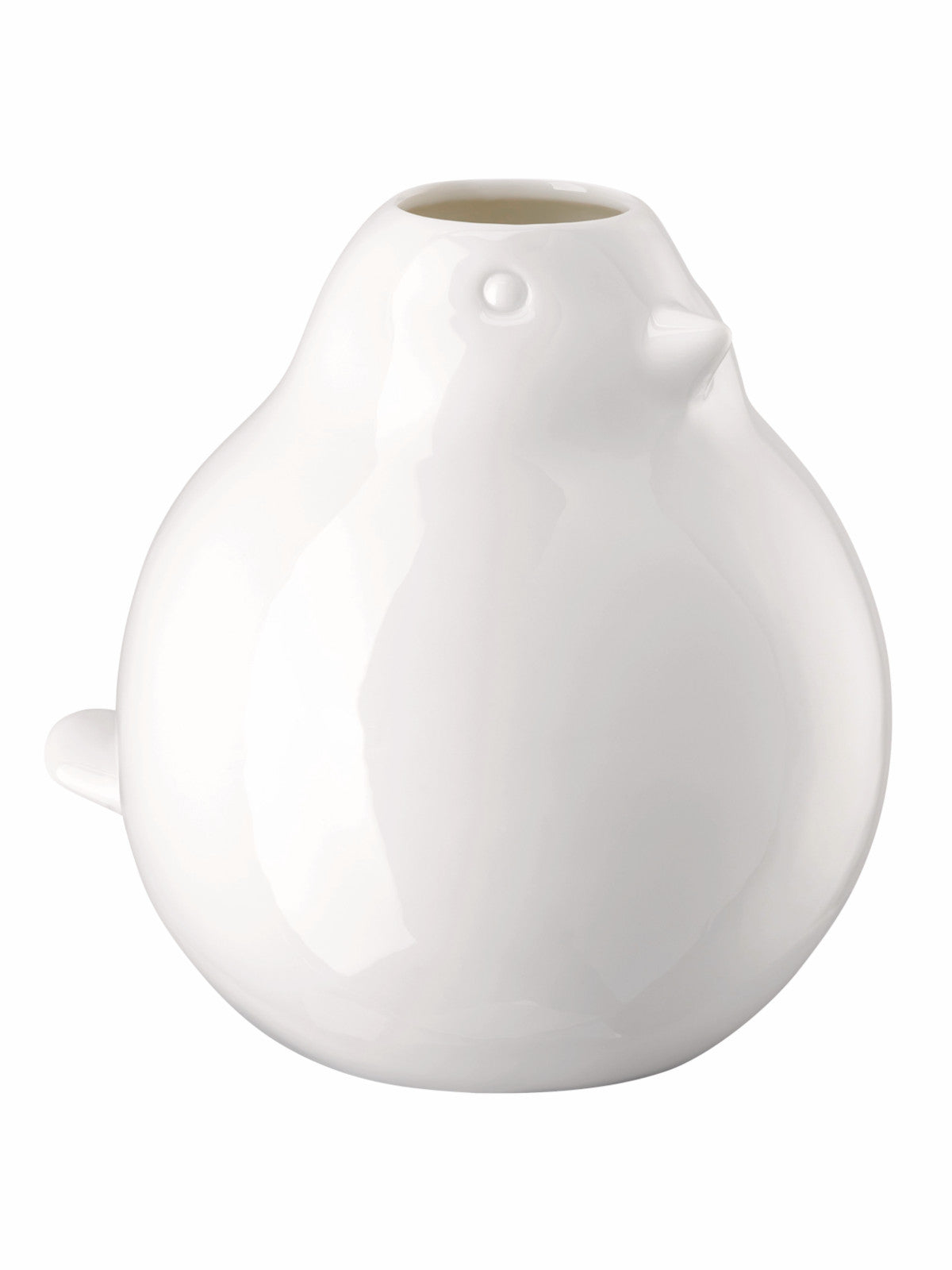 Hutschenreuther Vogel-Vase weiß Vase 14cm