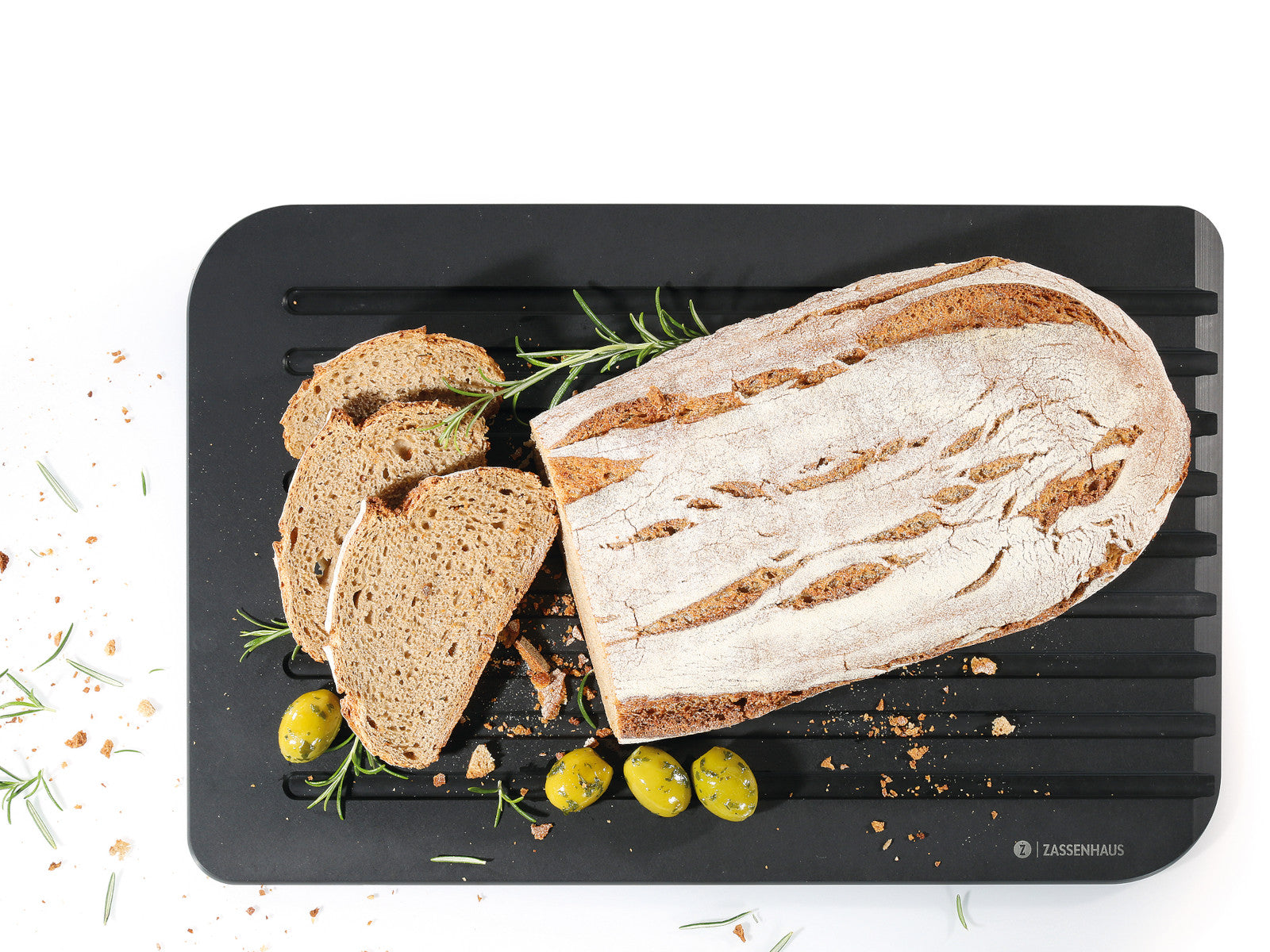 Zassenhaus COMFORT PLUS Brotschneidbrett 42 x 27,5 x 0,9 cm - Produktbild 2