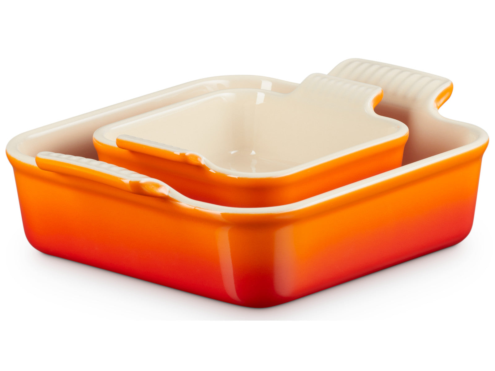 Le Creuset Auflaufform Tradition quadratisch ofenrot 2tlg - Produktbild 2