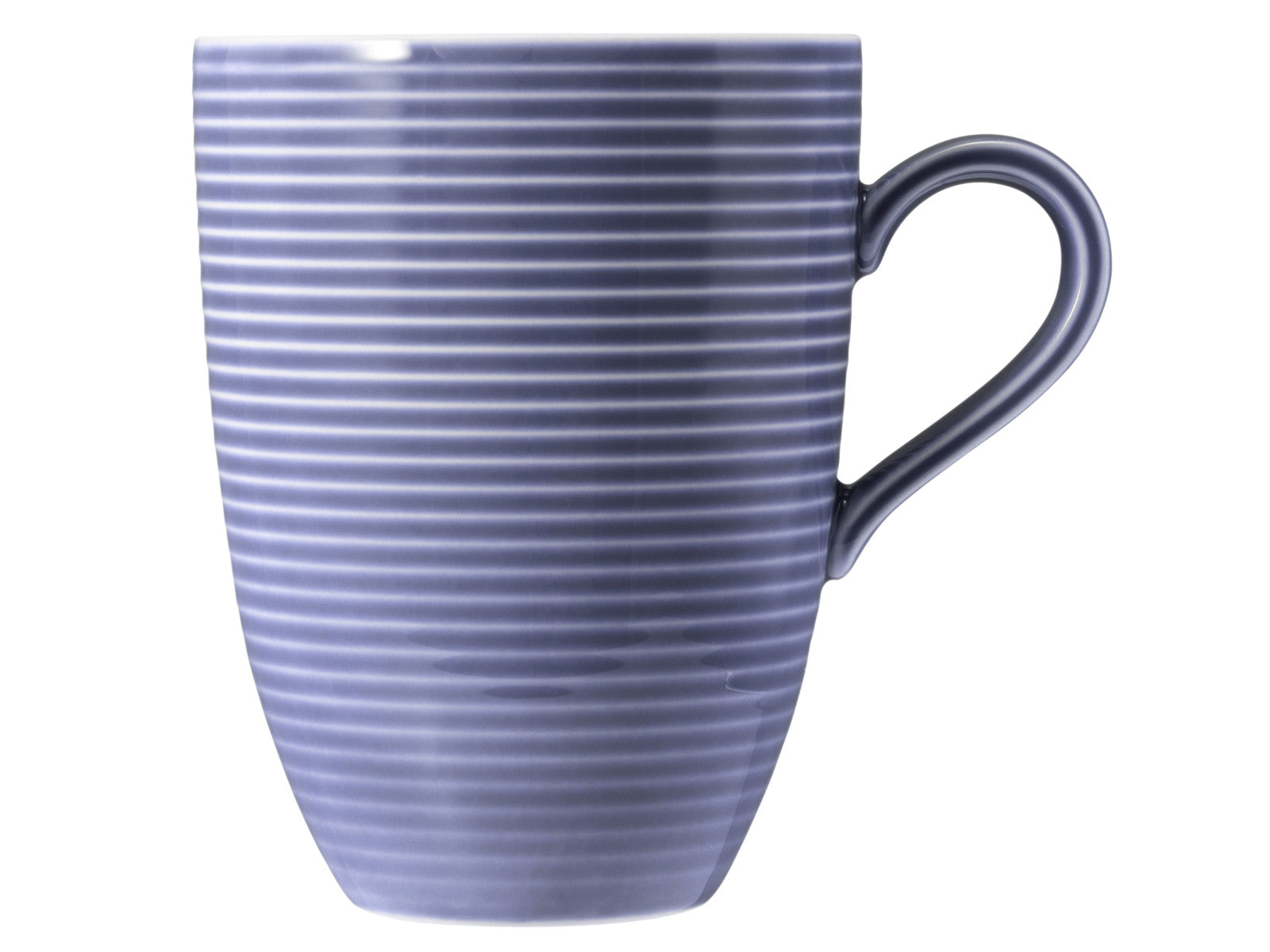 Seltmann Weiden Beat Fliederblau uni Becher mit Henkel 0,35l mit Relief