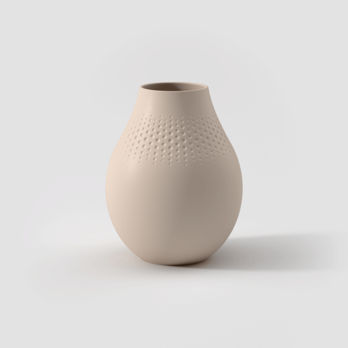 Villeroy & Boch Manufacture Collier beige Vase Perle hoch 16 cm - Produktbild 2