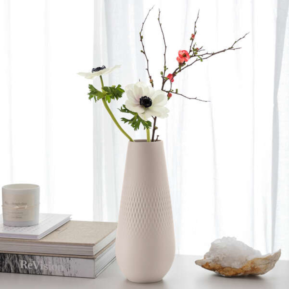 Villeroy & Boch Manufacture Collier beige Vase Carre hoch 26 cm - Produktbild 3