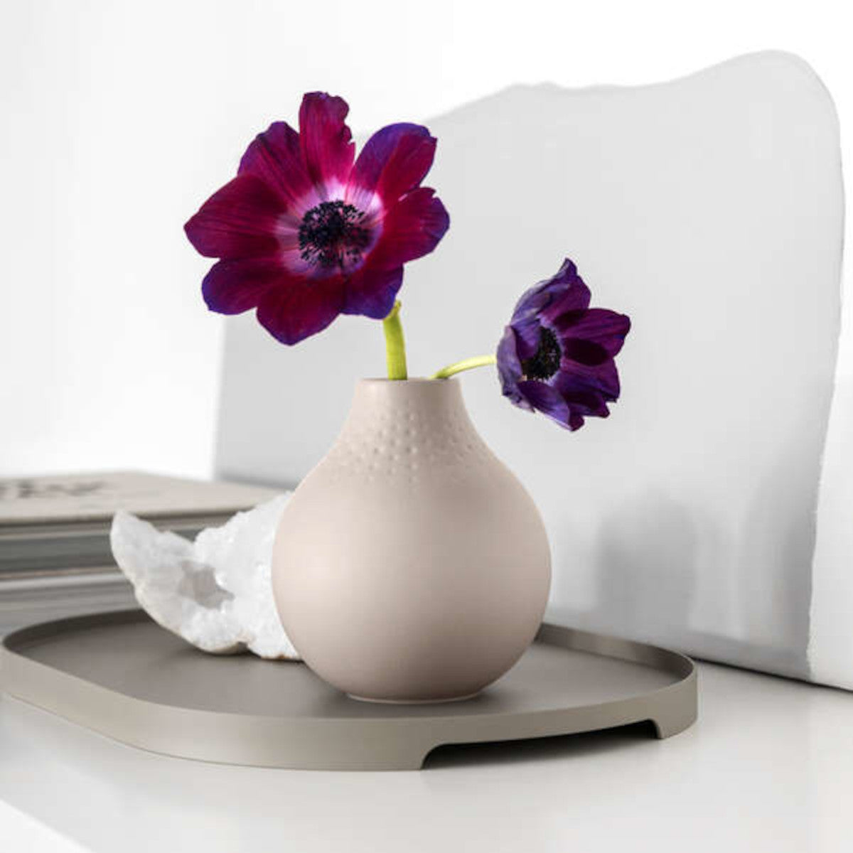 Villeroy & Boch Manufacture Collier beige Vase Perle klein 11,5 cm - Produktbild 3