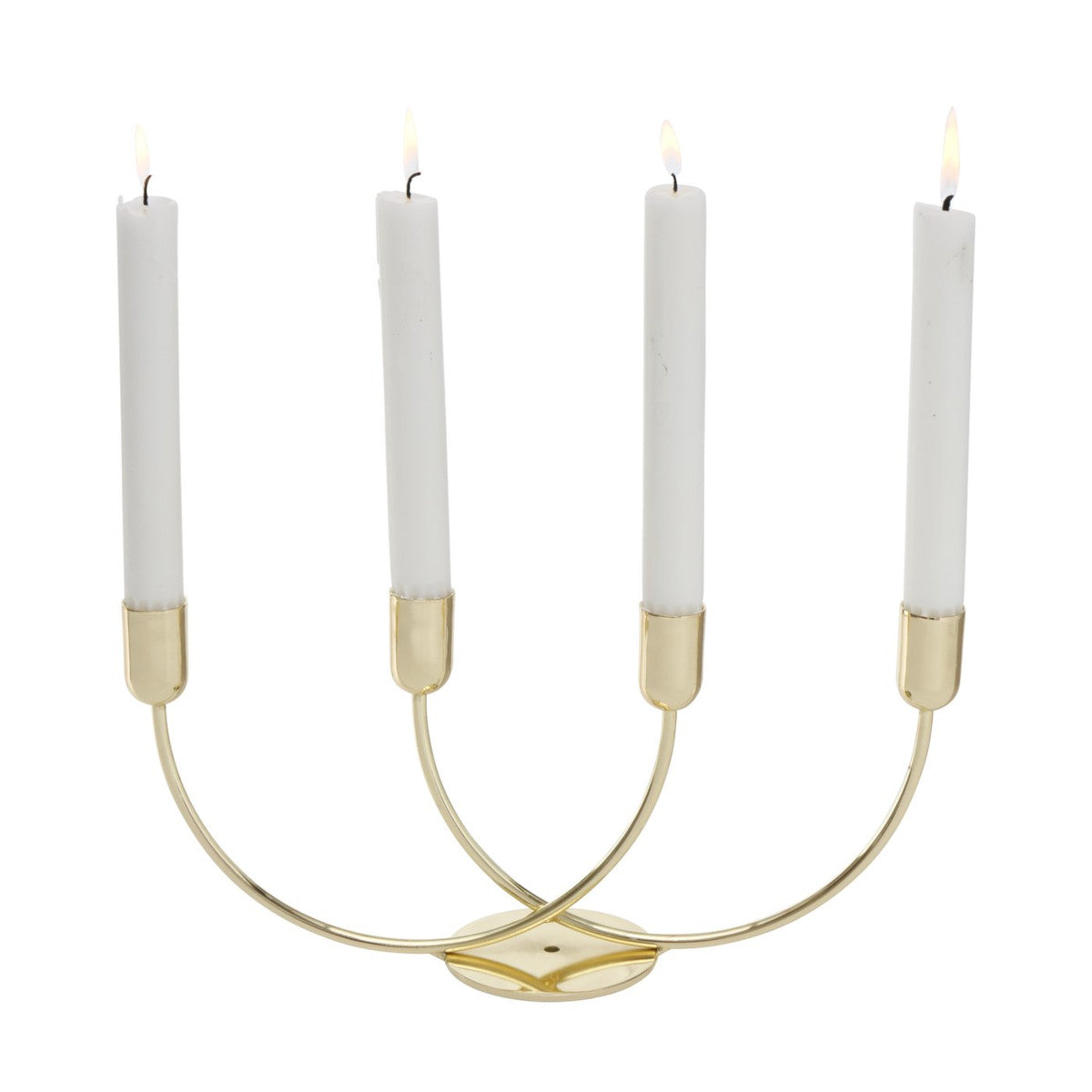 Boltze Fungo Kerzenleuchter rund gold 30cm - Produktbild 1