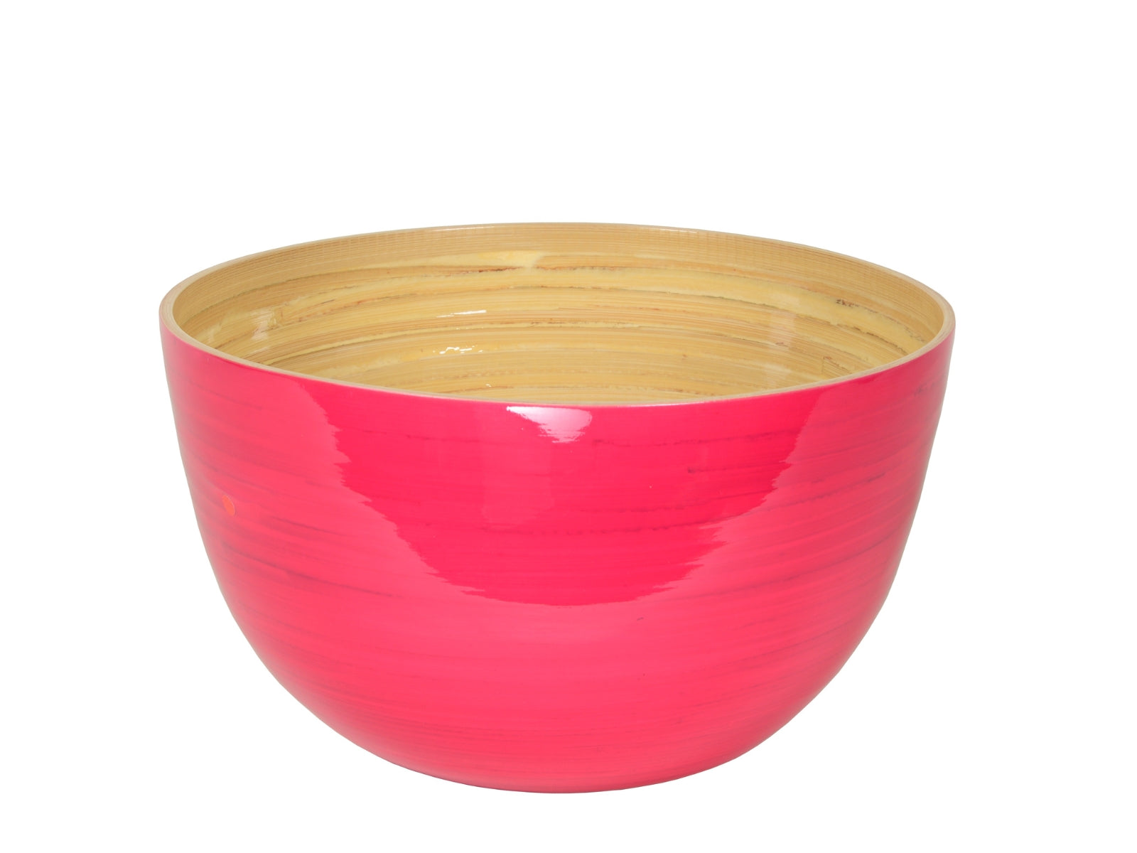 albert L. (punkt) Bambus-Schüssel fuchsia 26x16cm