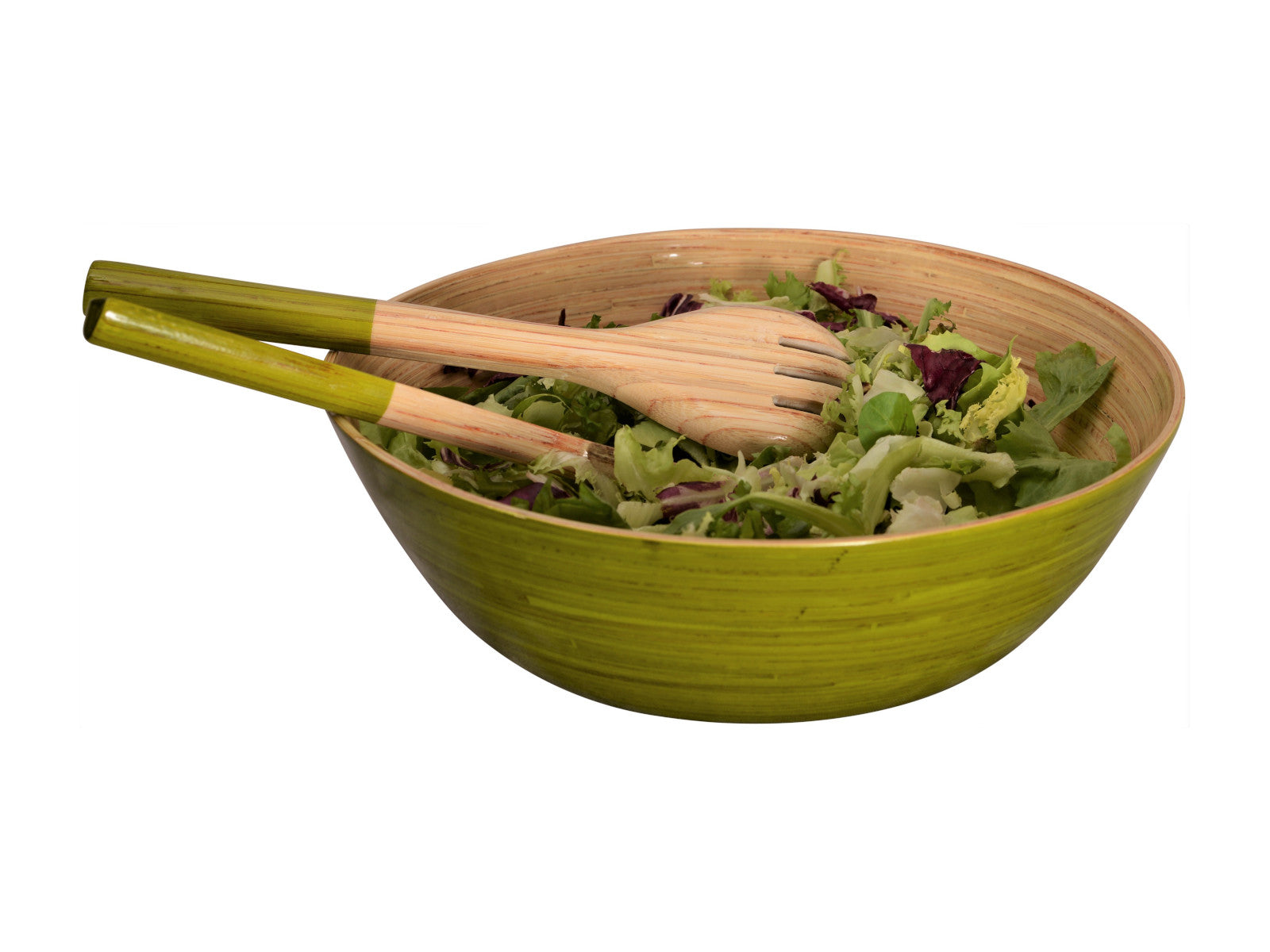 albert L. (punkt) Bambus Salatbesteck lindgrün 2tlg - Produktbild 2