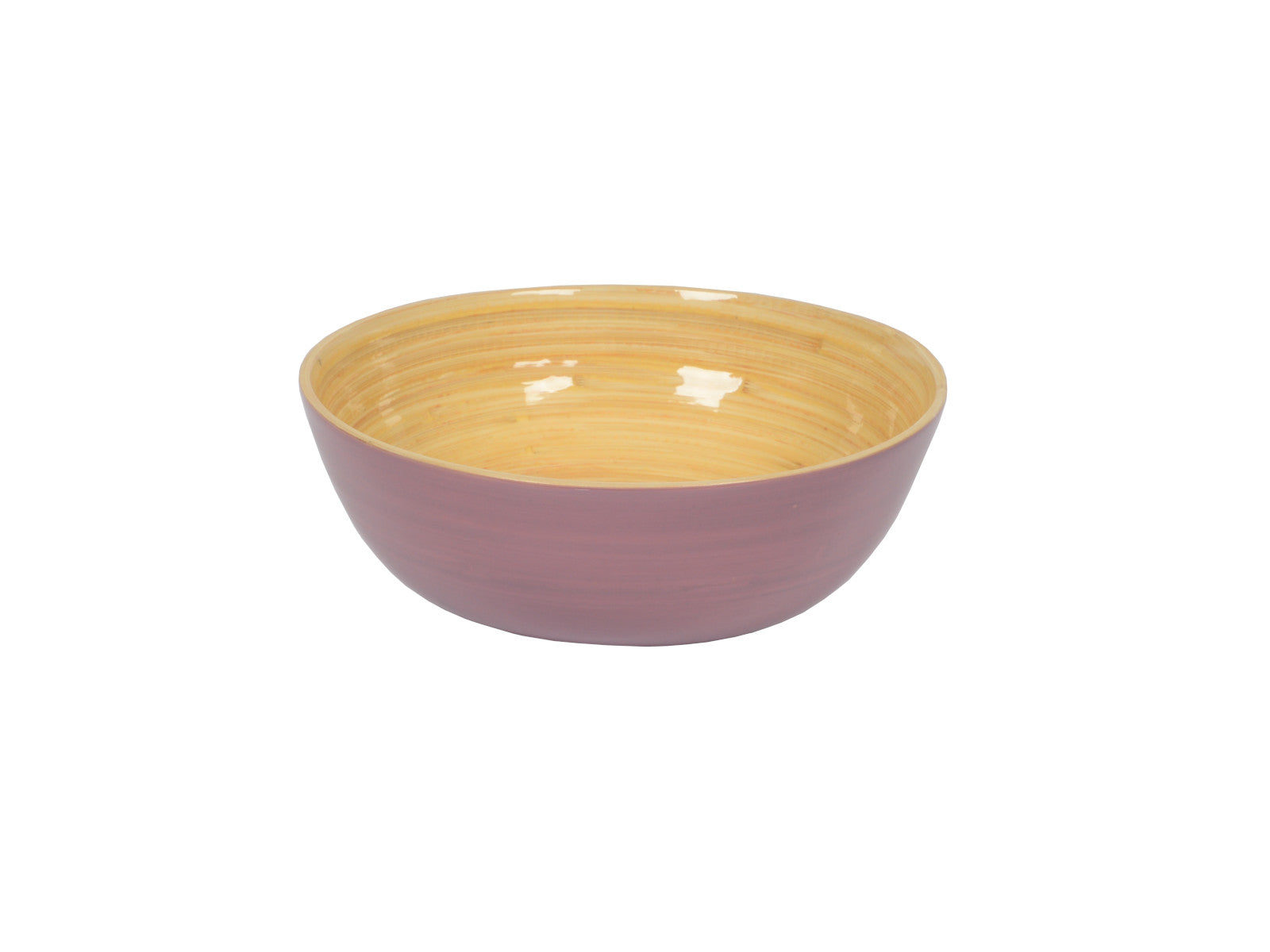 albert L. (punkt) Bambus-Schüssel flach mauve 18 x 7 cm