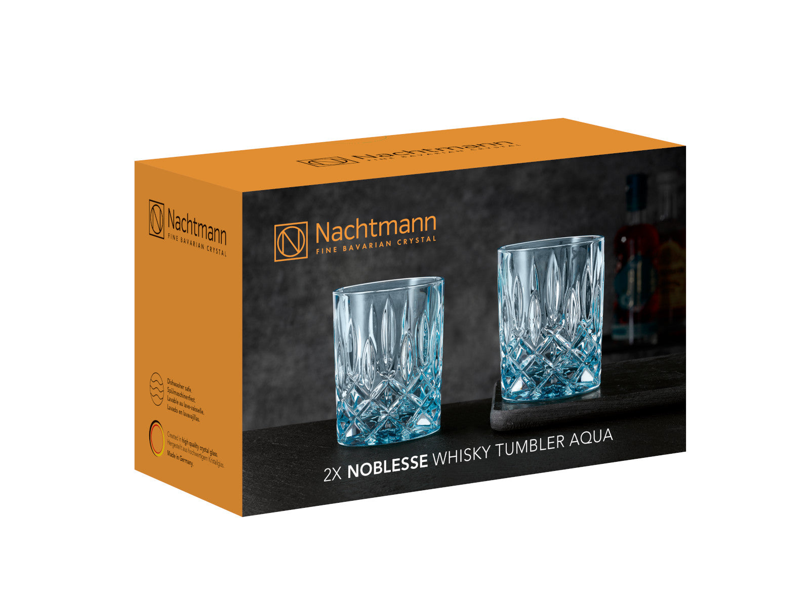 Nachtmann Noblesse Whiskybecher aqua Set  2tlg