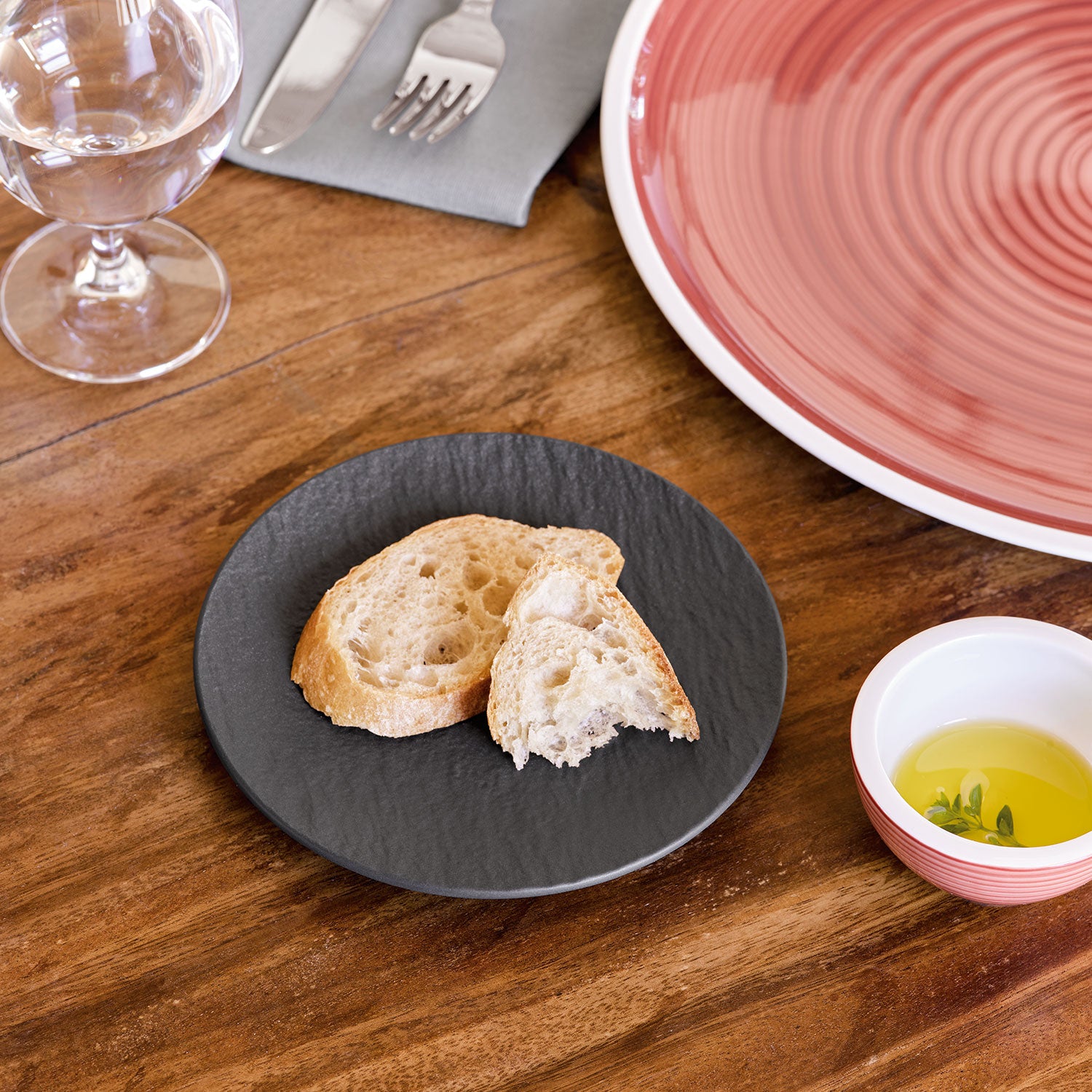 Villeroy & Boch Manufacture Rock Brotteller 16 cm Set6 - Produktbild 5