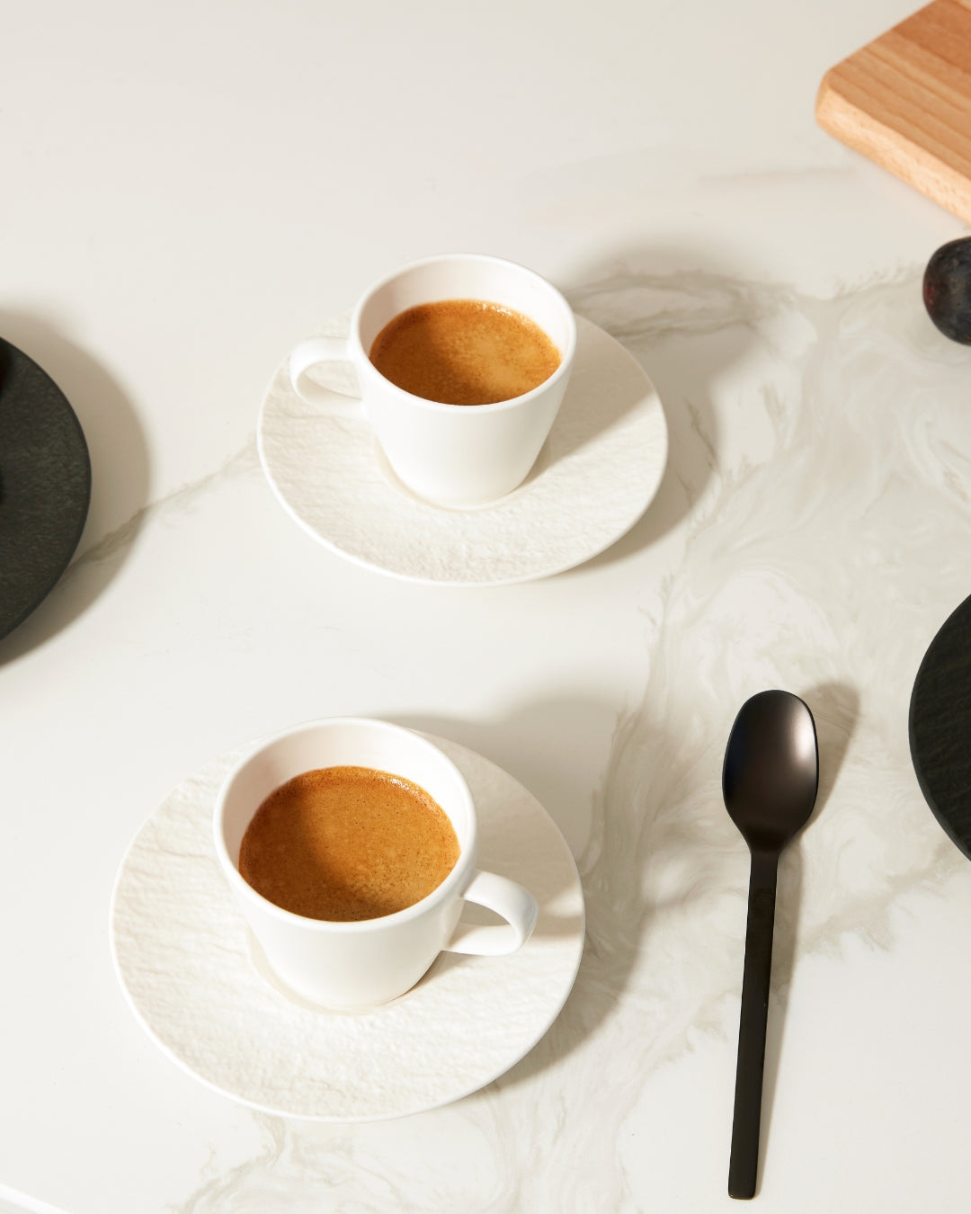 Villeroy & Boch Manufacture Rock blanc Café au lait Untere Set6 - Produktbild 2