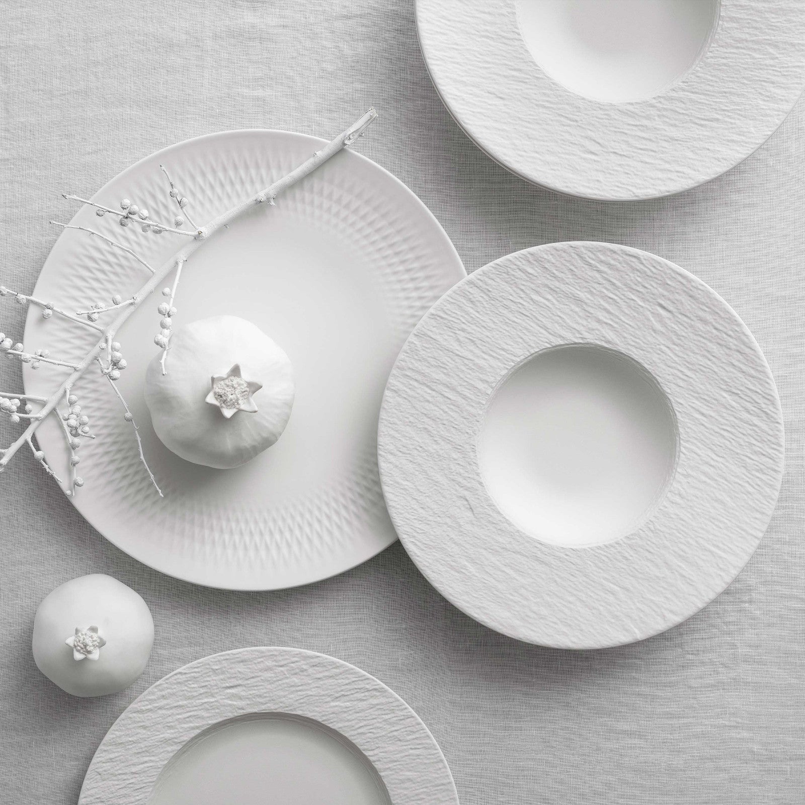 Villeroy & Boch Manufacture Rock blanc Tellerset 6tlg - Produktbild 2