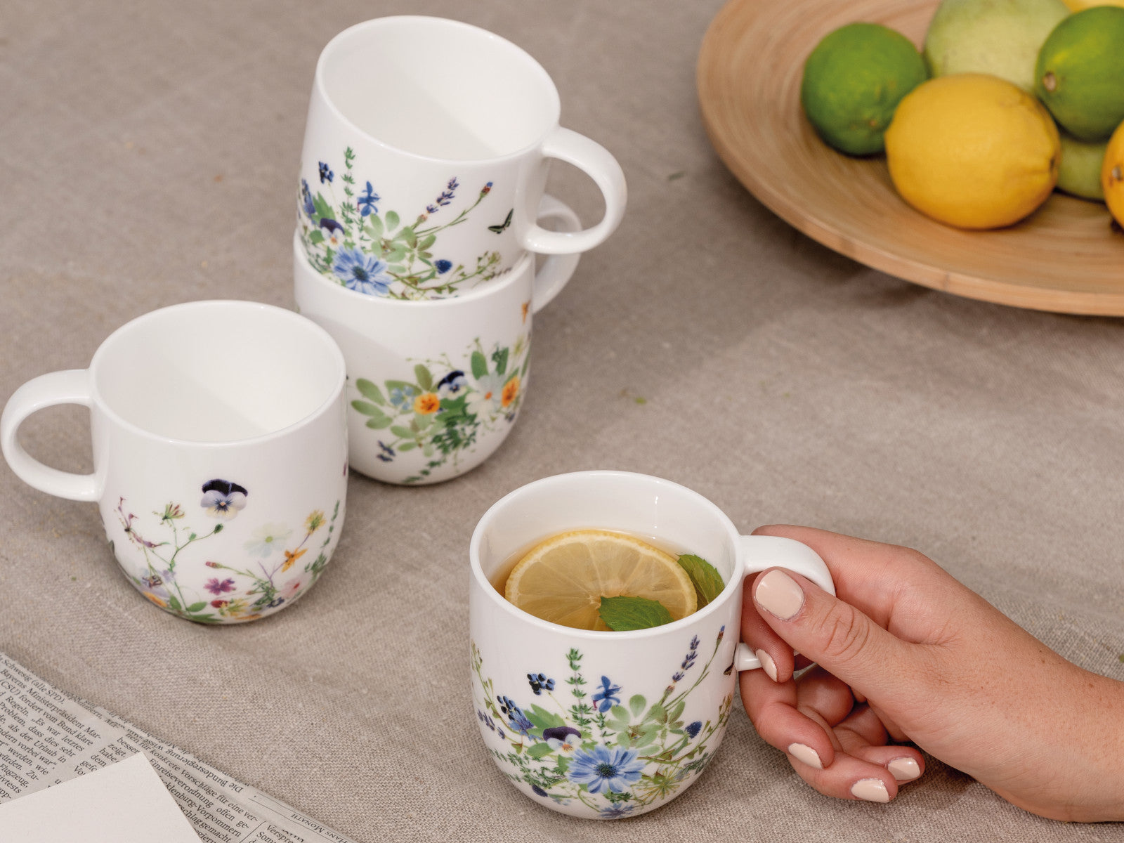 Rosenthal Brillance Grand Air Mixed Becher mit Henkel Set 4tlg - Produktbild 6
