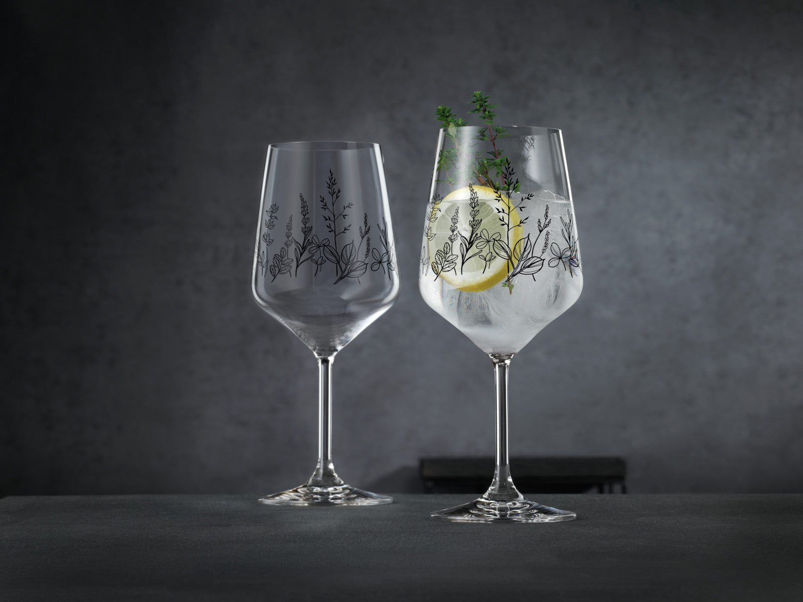 Nachtmann Tattoo Botanical Wein/Spritzglas Black Set 2tlg - Produktbild 3