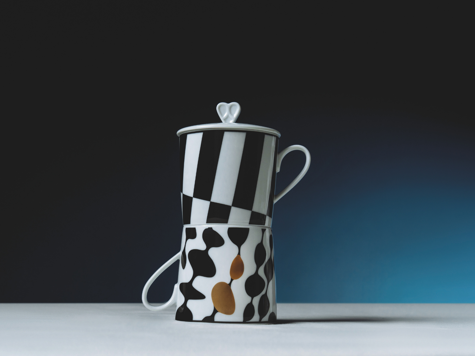 Rosenthal Home Monochrome Stripes Becher mit Henkel 0,38l - Produktbild 3