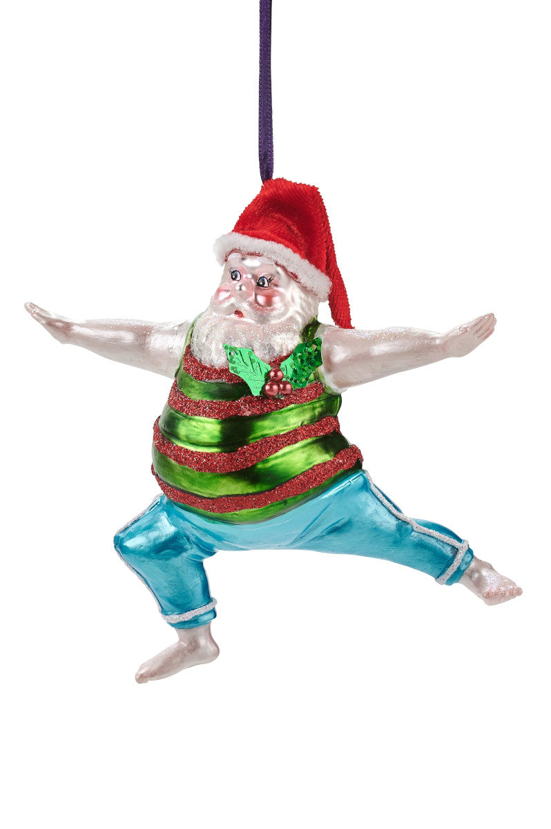 Giftcompany Hänger Yoga Santa Krieger-Haltung mehrfarbig 5,4cm (1 Stück) - Produktbild 1