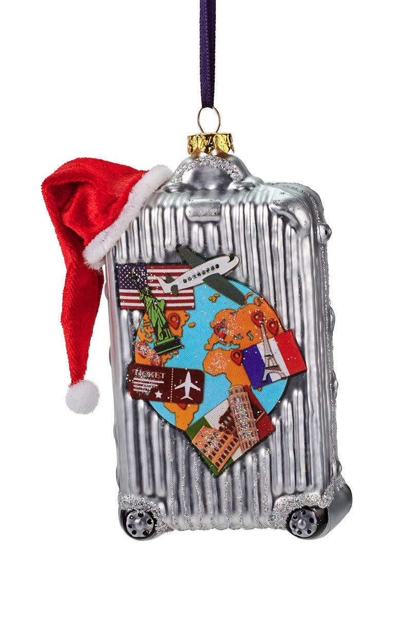 Giftcompany Hänger Koffer silber 4,5cm (1 Stück) - Produktbild 1