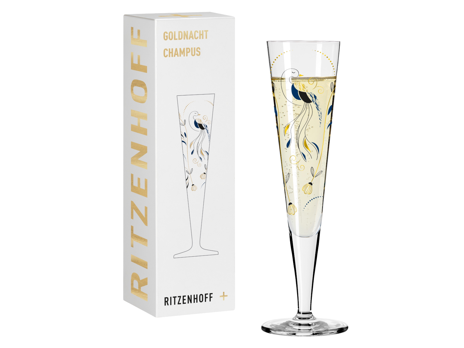 RITZENHOFF Goldnacht Champagnerglas (C. Kordes) H24 #43 - Produktbild 3