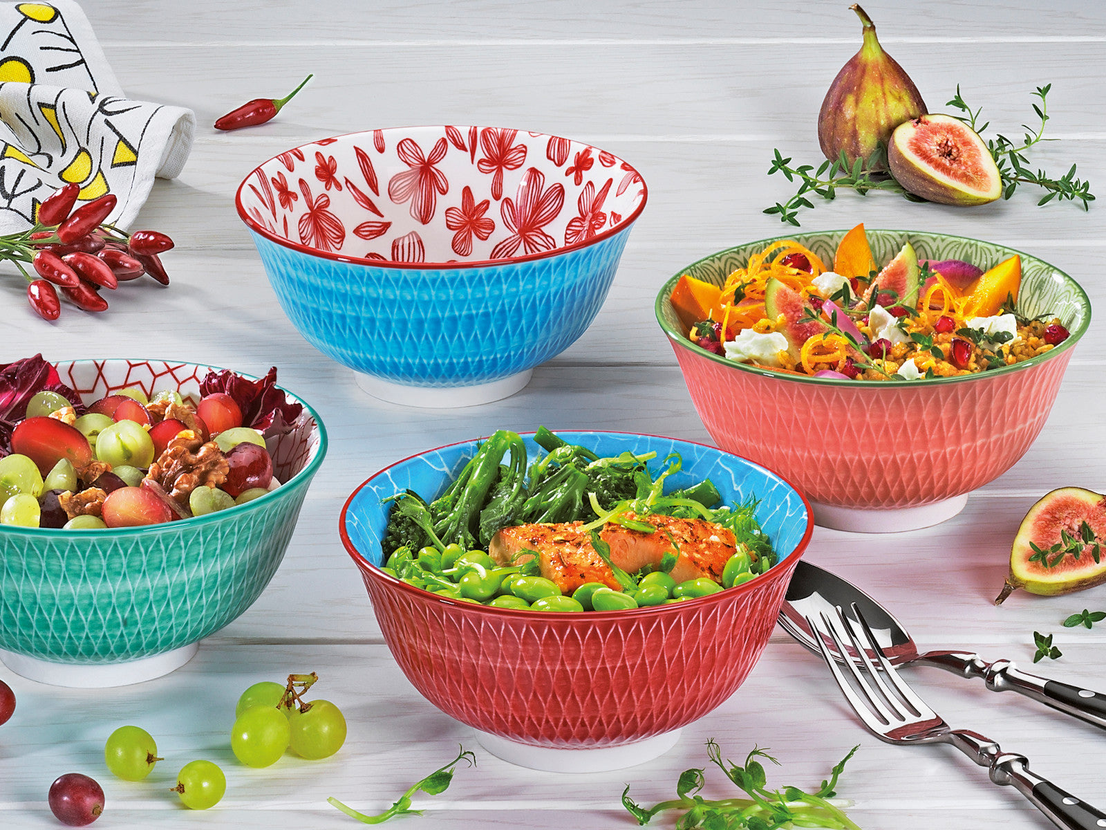 cilio AMICI Bowl Rauten türkis 15,5 cm - Produktbild 2